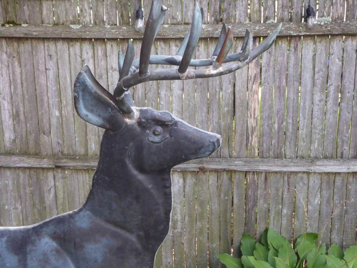 American Folk Art Style Copper Stag Weathervane thumbnail 4