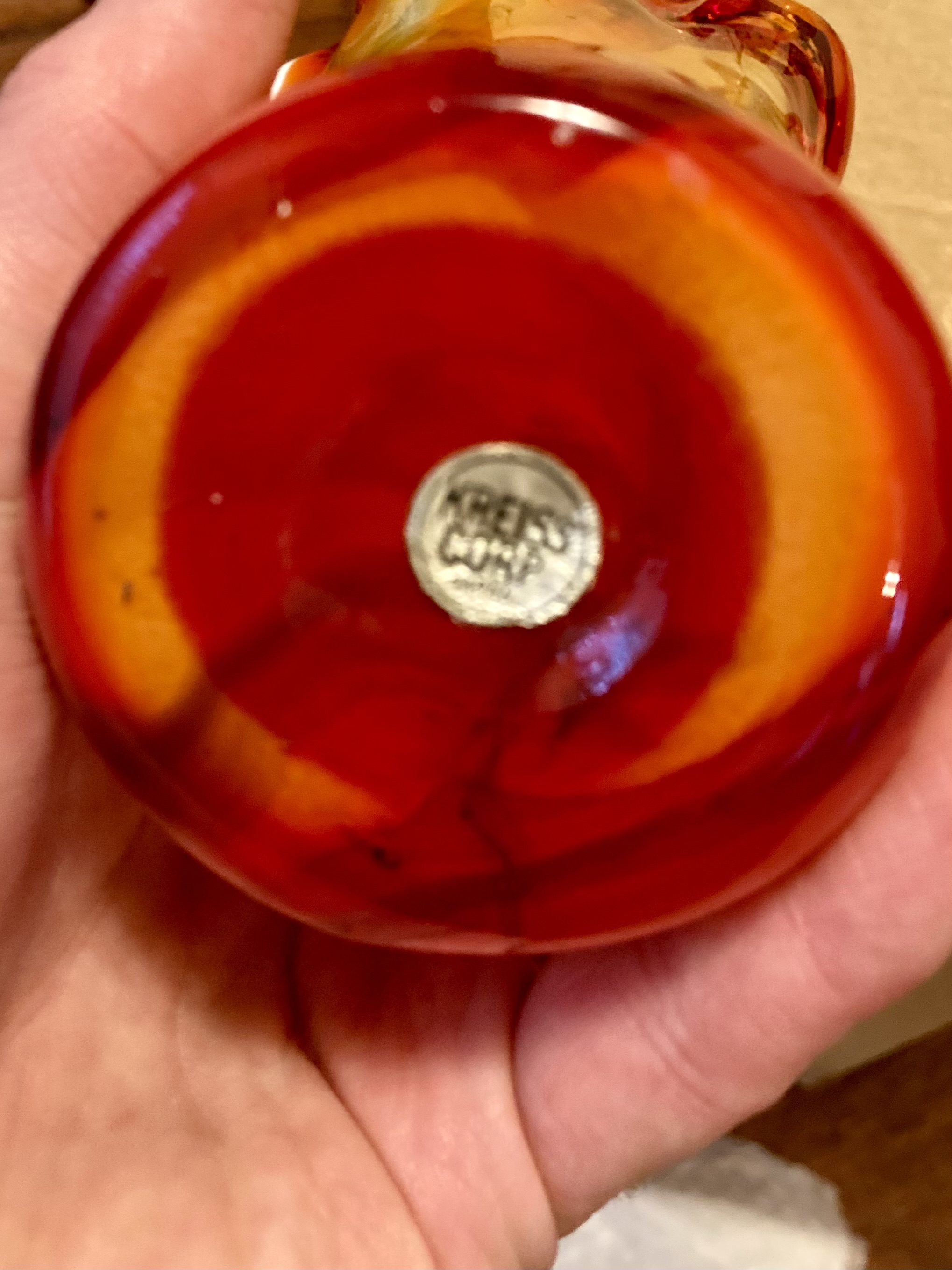 Murano Style Art Glass Vase