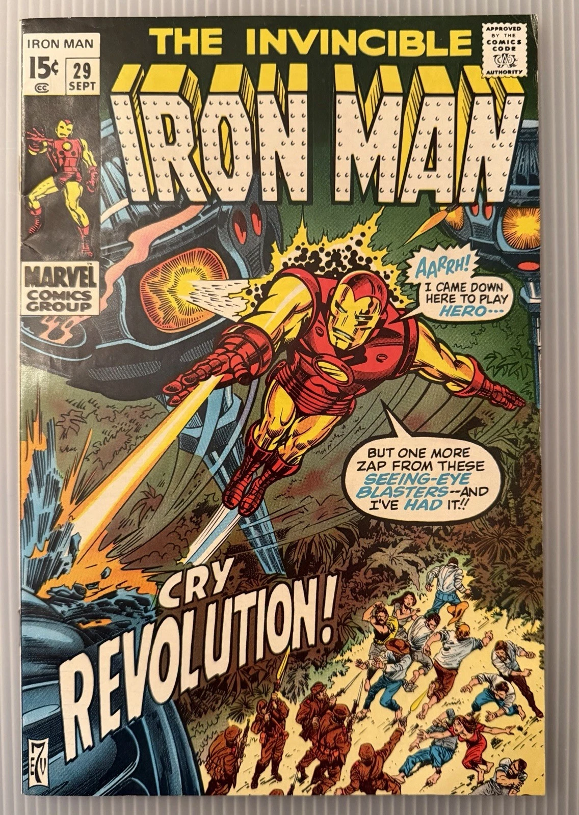 Silver Age Marvel Comics 'The Invincible Iron Man' Comic Book Lot, Issues #26-35 thumbnail 6