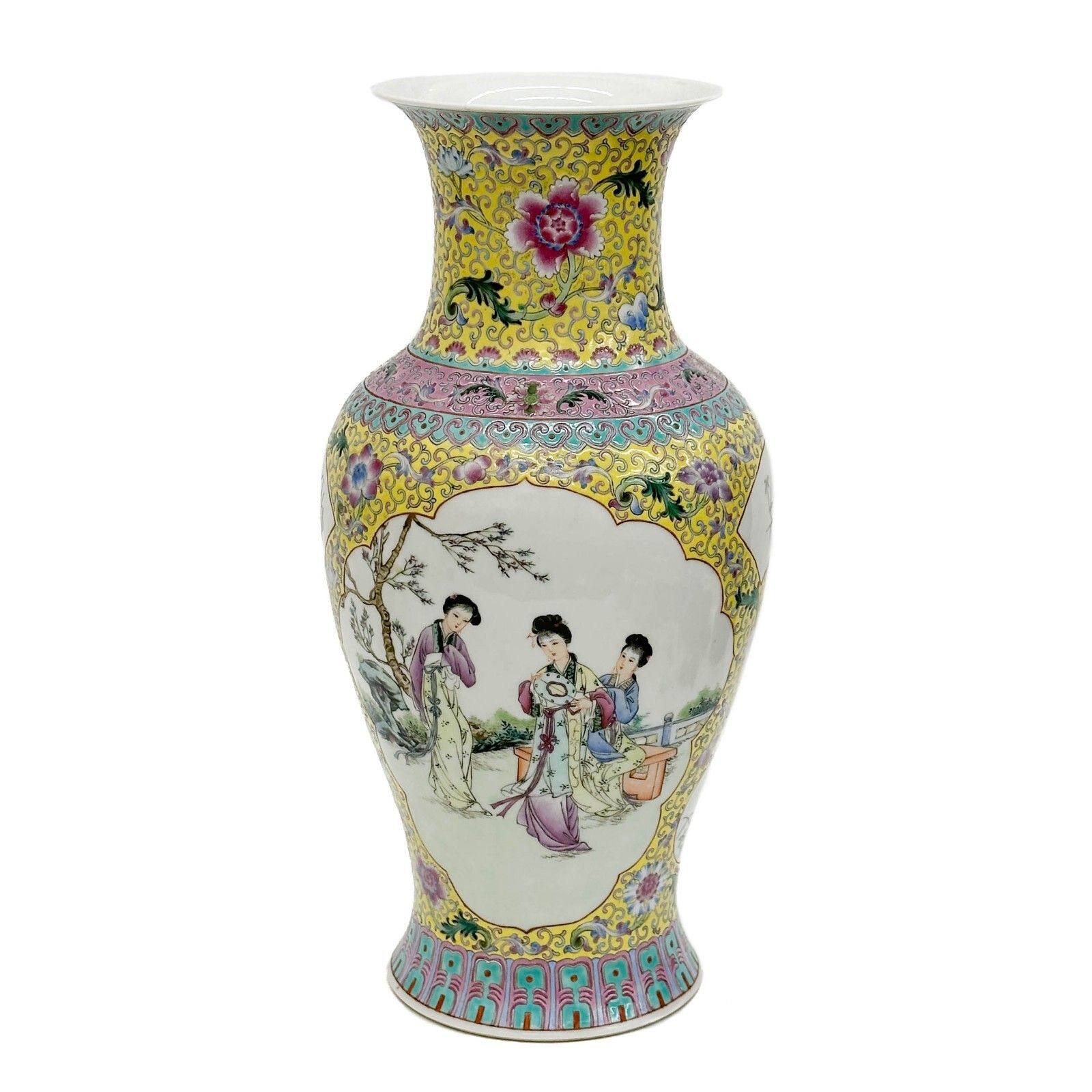 Qing Style Famille Rose Porcelain Vase
