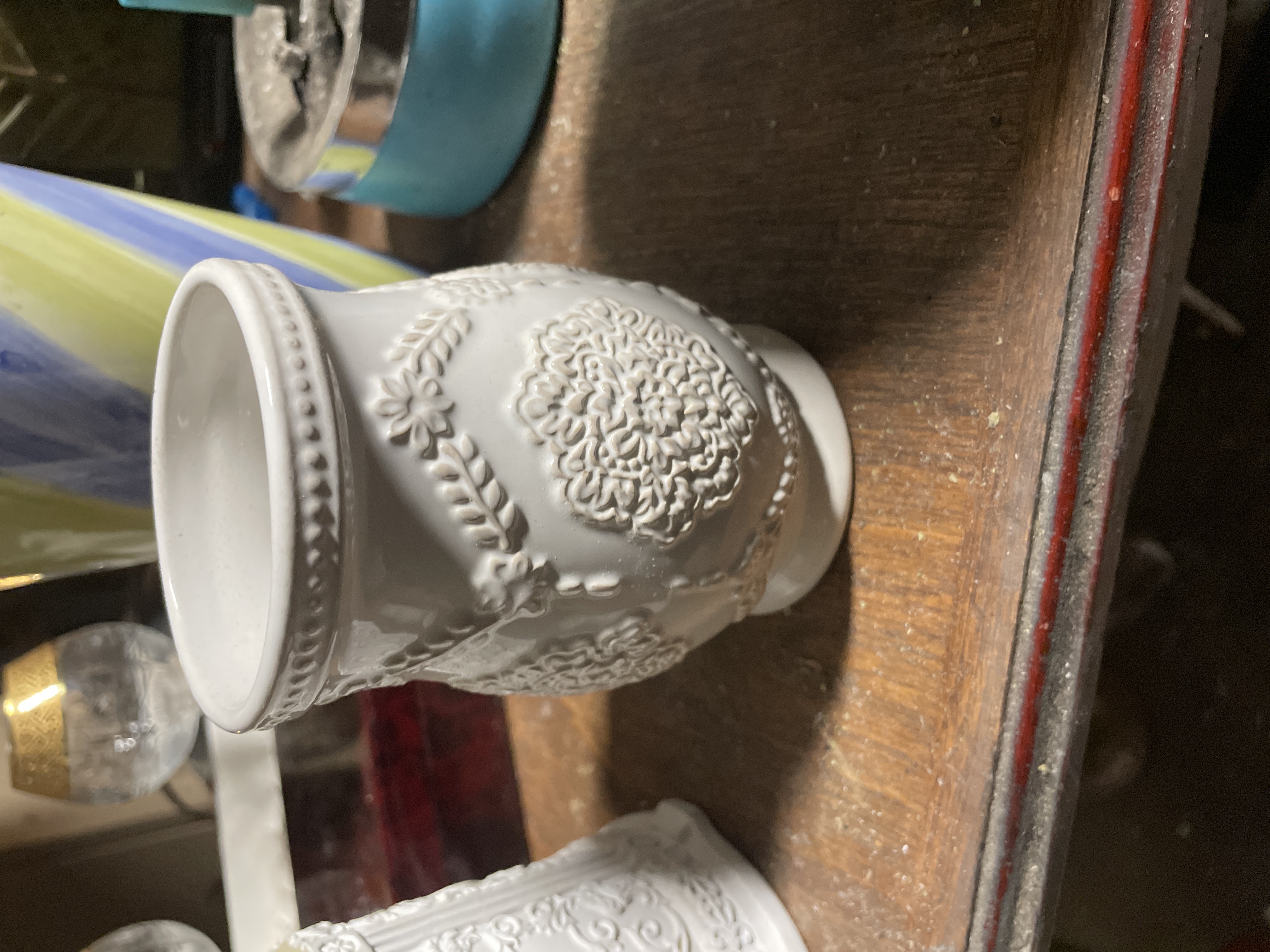 Victorian White Ceramic Vase