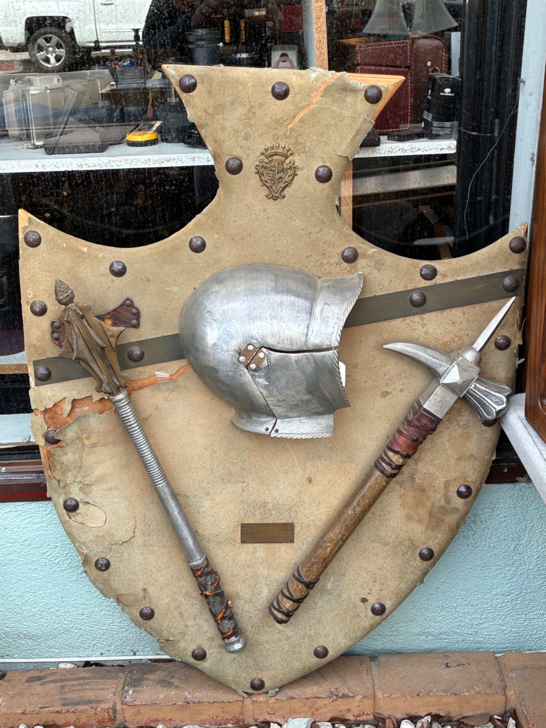 Medieval Style Decorative Shield Plaque