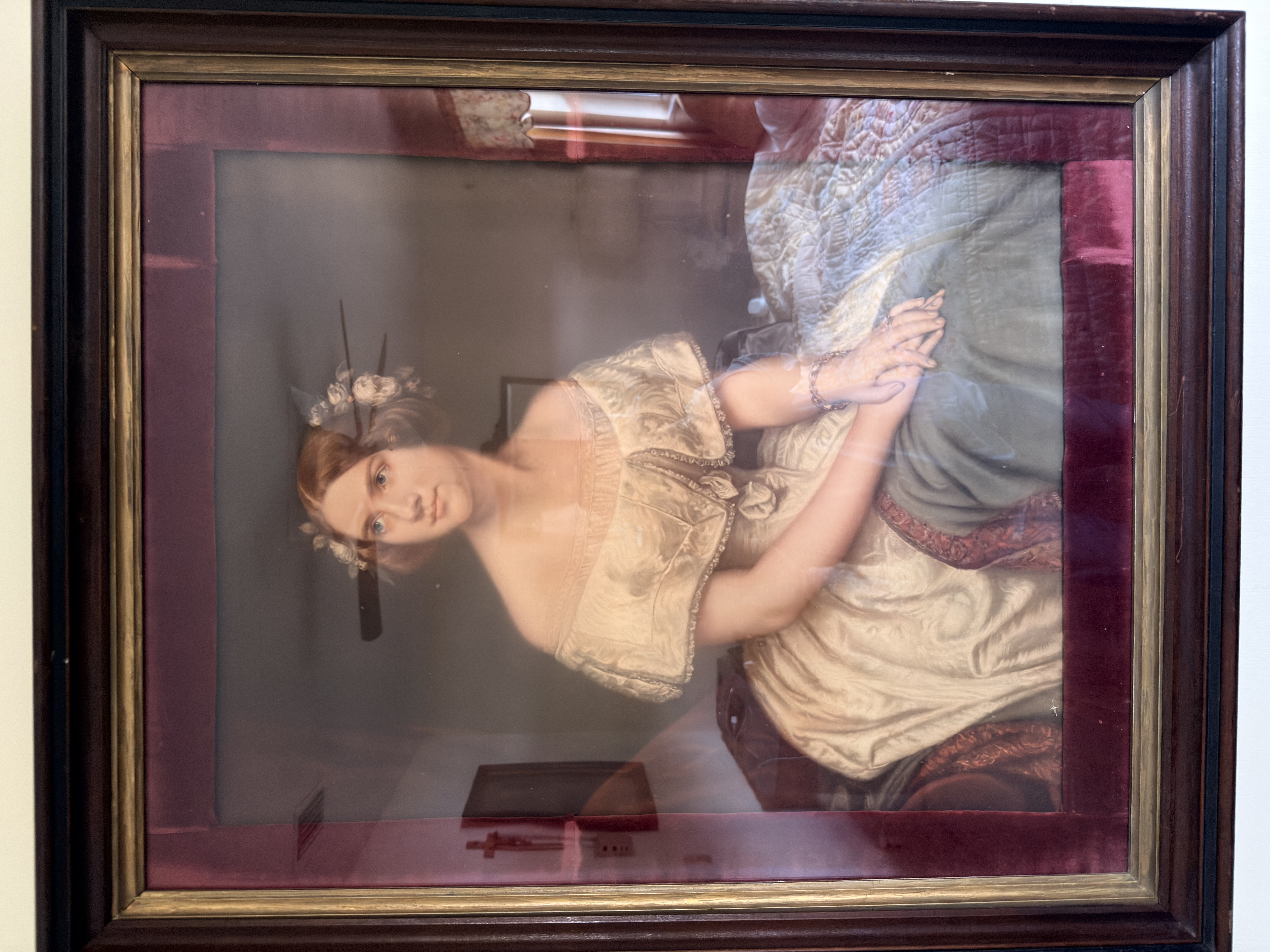 Victorian Lithographic Portrait in Gilt Frame