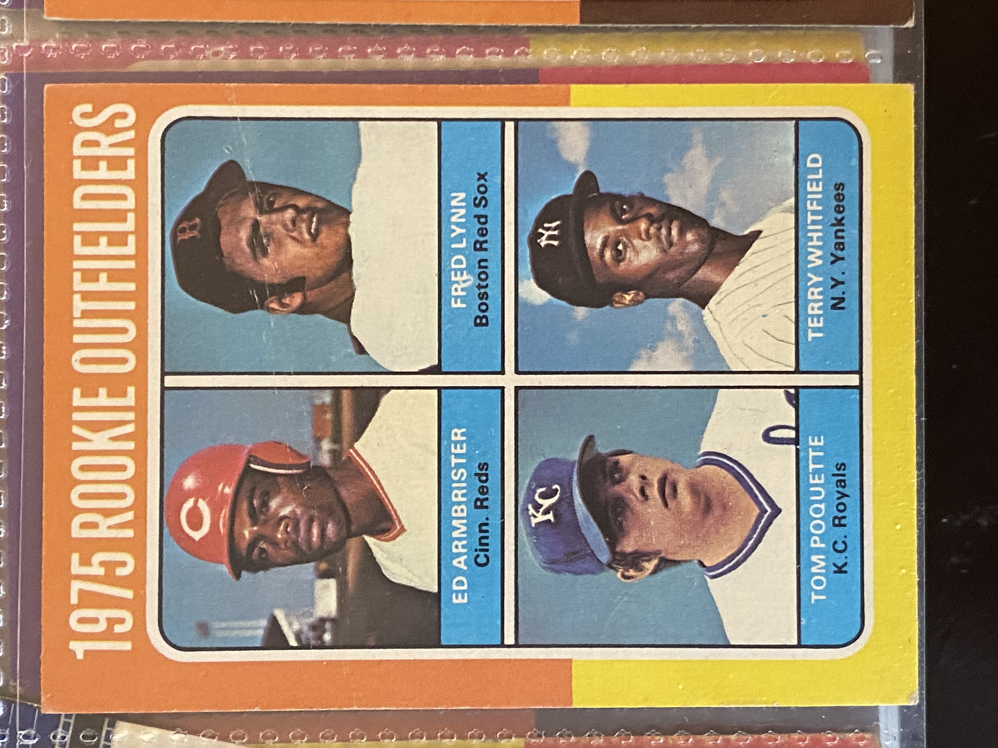 1975 Topps Rookie Outfielders Baseball Card