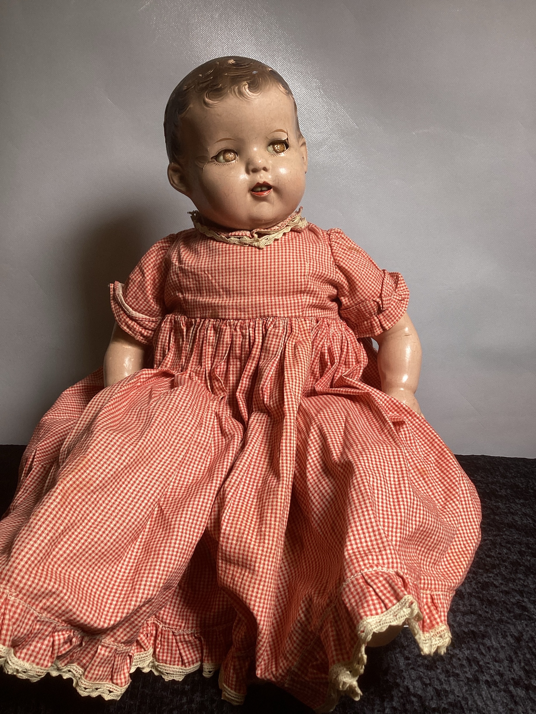 Mid-20th Century Composition Baby Doll