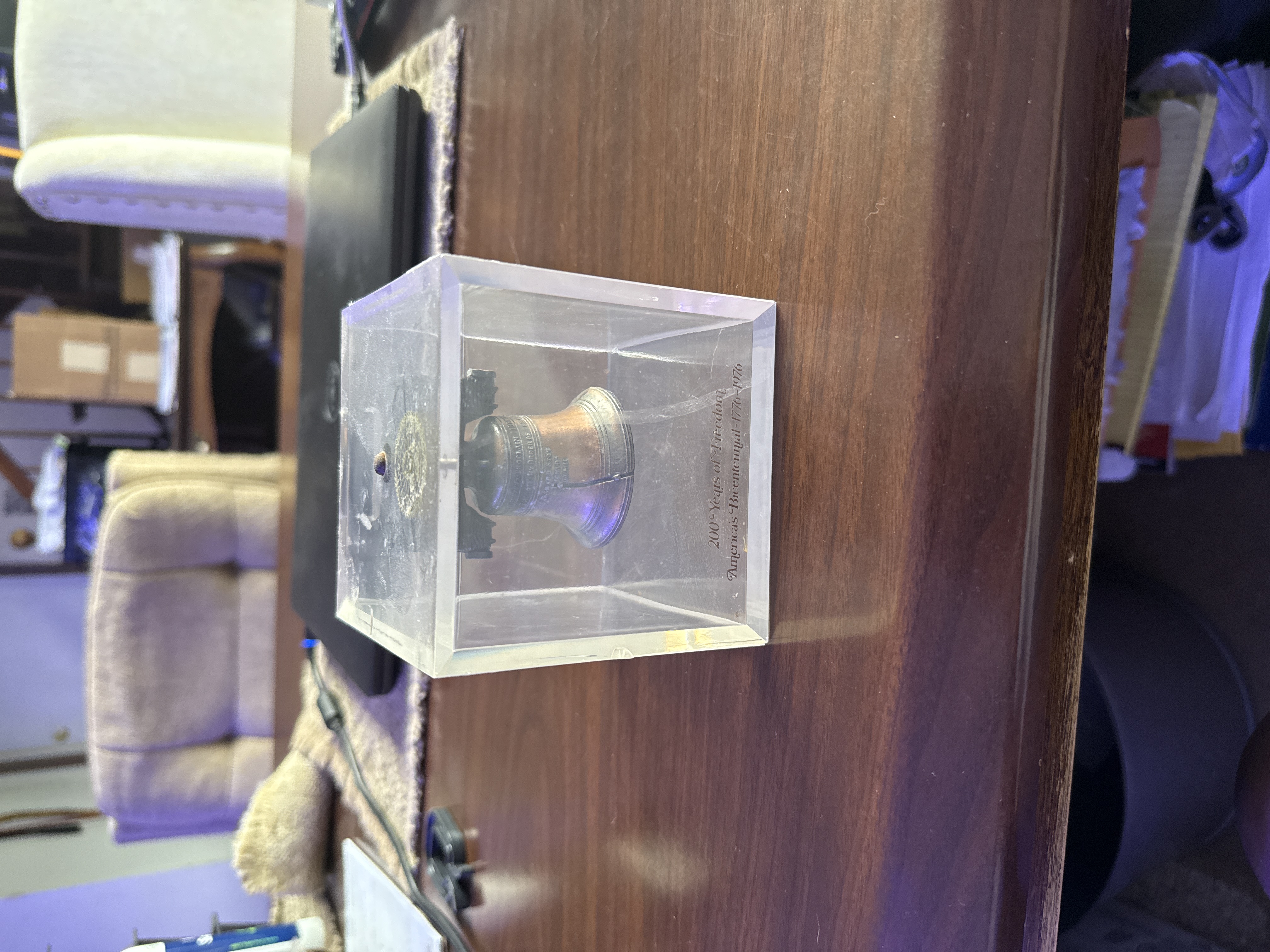 American Bicentennial Liberty Bell Souvenir in Lucite