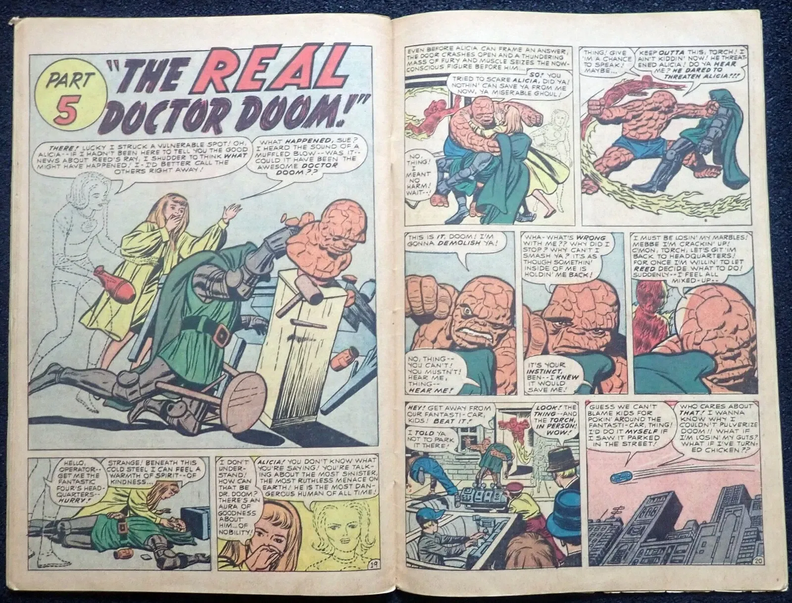 Silver Age Marvel Comic Book – Fantastic Four #10 "The Return of Doctor Doom!" thumbnail 5