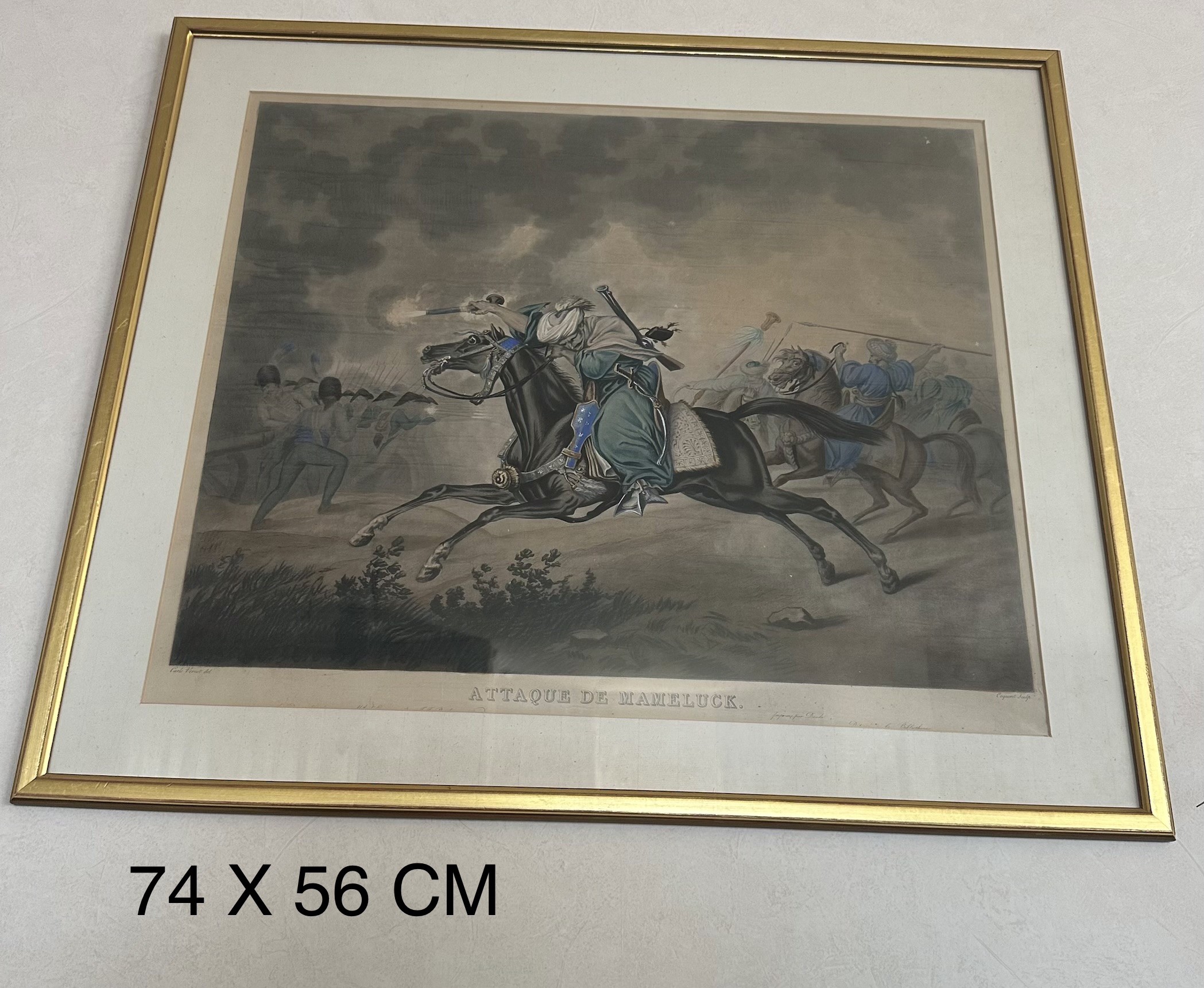 19th Century French Chiaroscuro Print