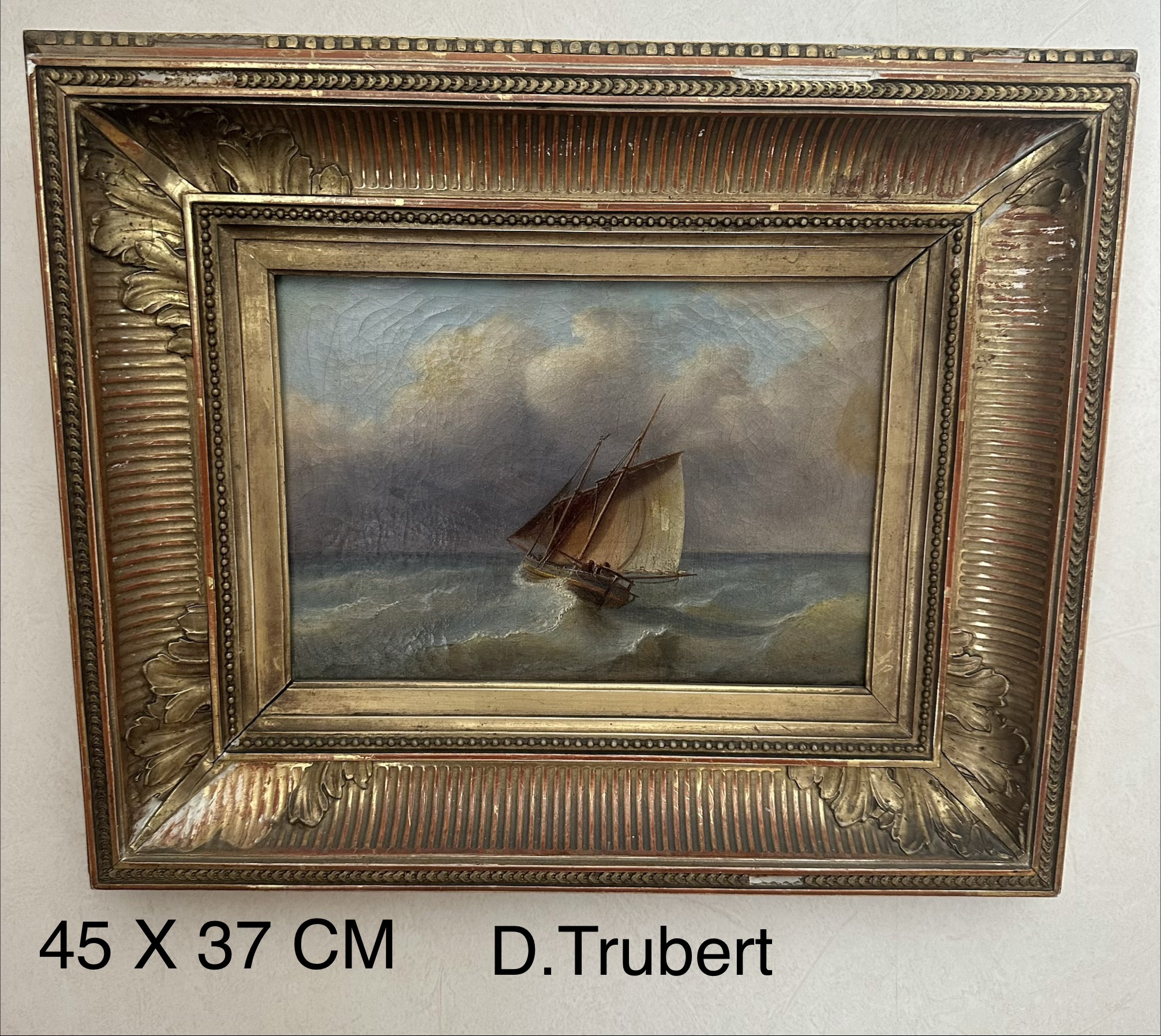 19th Century Nautical Oil Painting