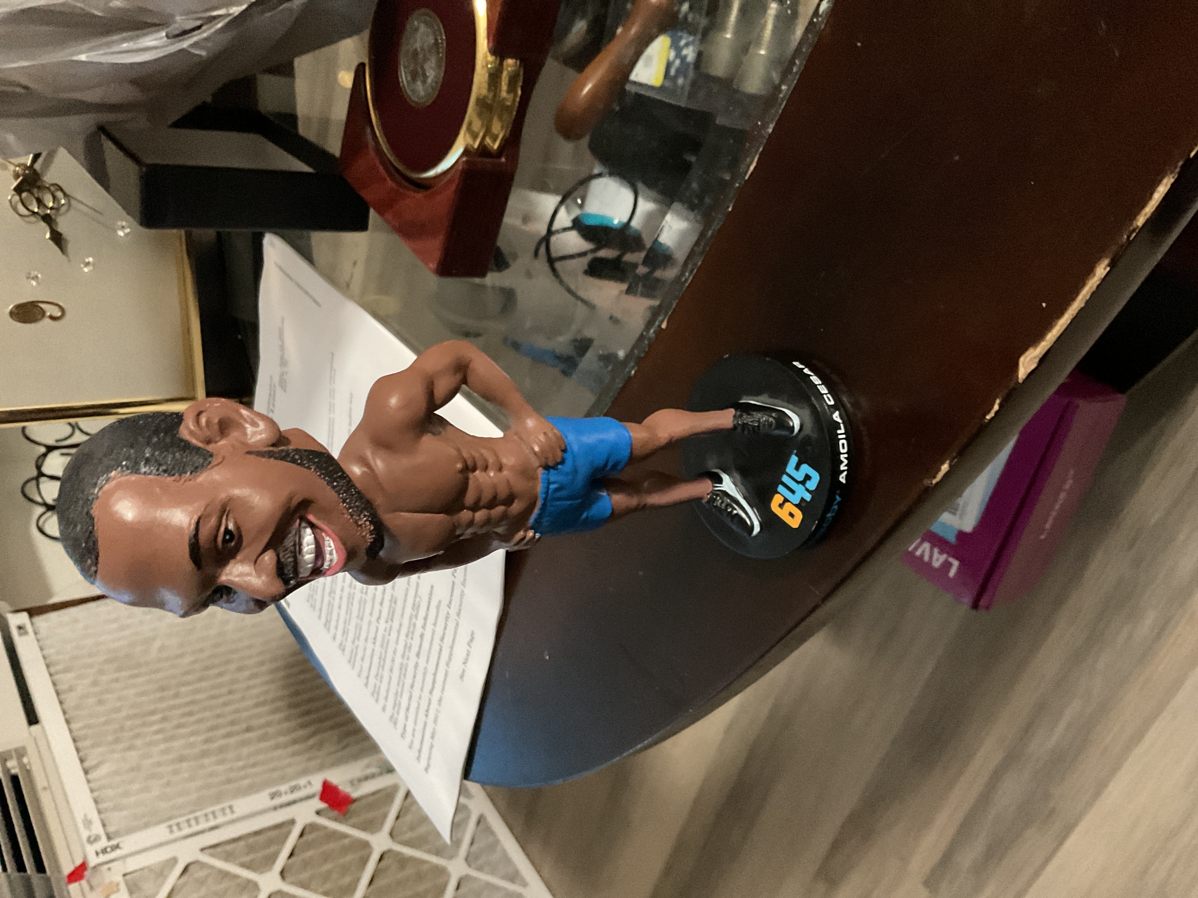 Modern Fitness Trainer Amolia Cesar Bobblehead