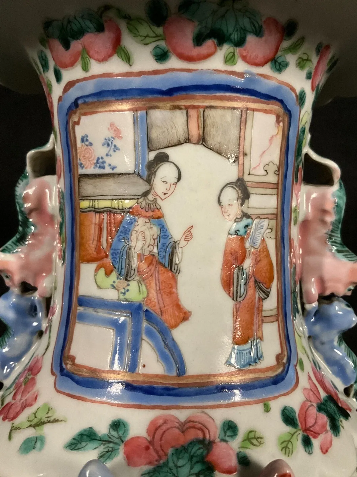 Chinese Export Famille Rose Porcelain Vase thumbnail 3