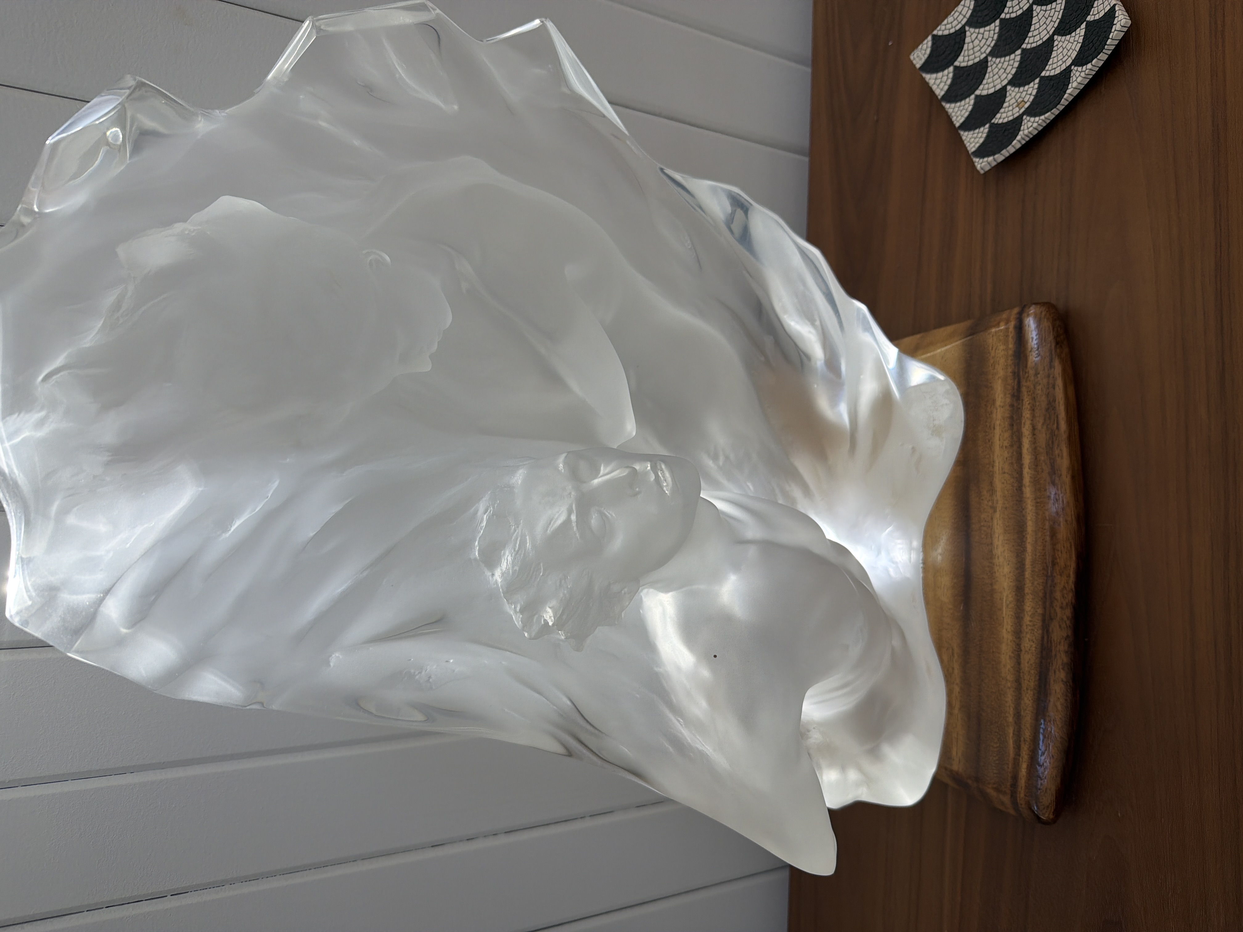 Art Deco Frosted Glass Figural Sculpture