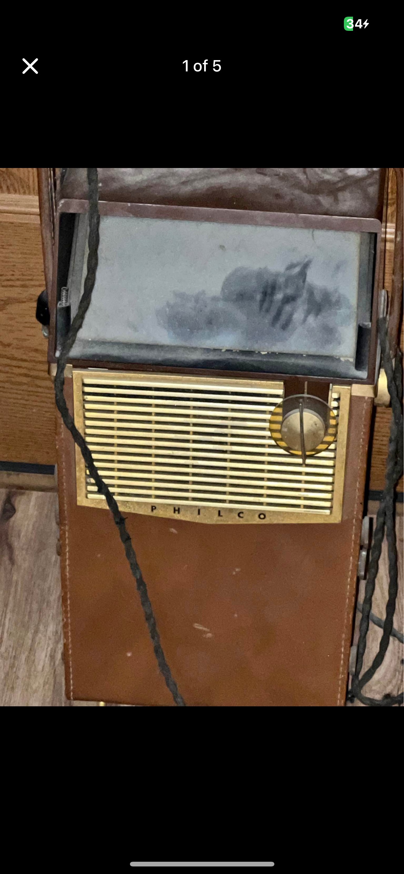 Mid-Century Philco Portable Tube Radio