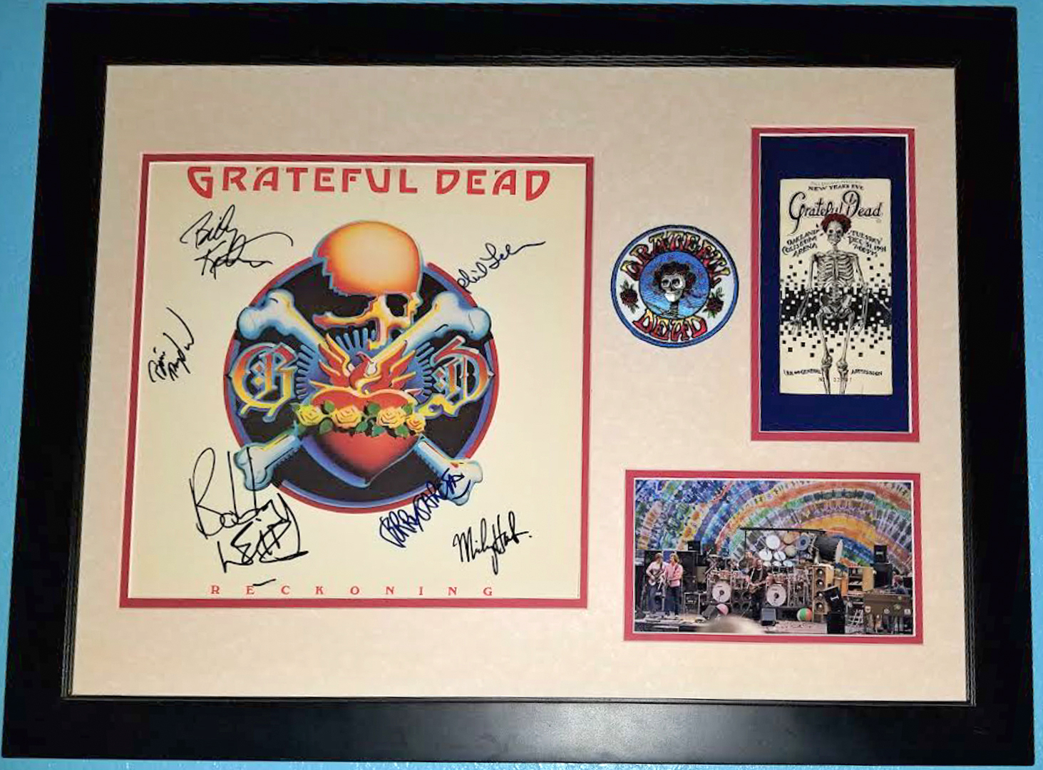 Grateful Dead Signed Memorabilia Collage