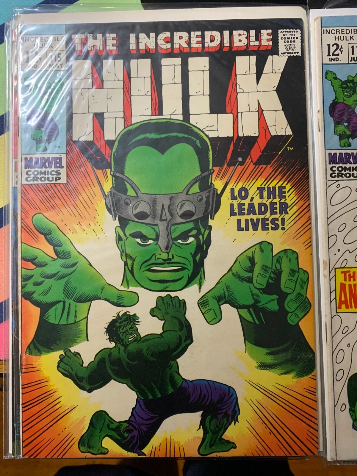 Silver Age Marvel Comics The Incredible Hulk Comic Book Group (issues #106-117, partial run)