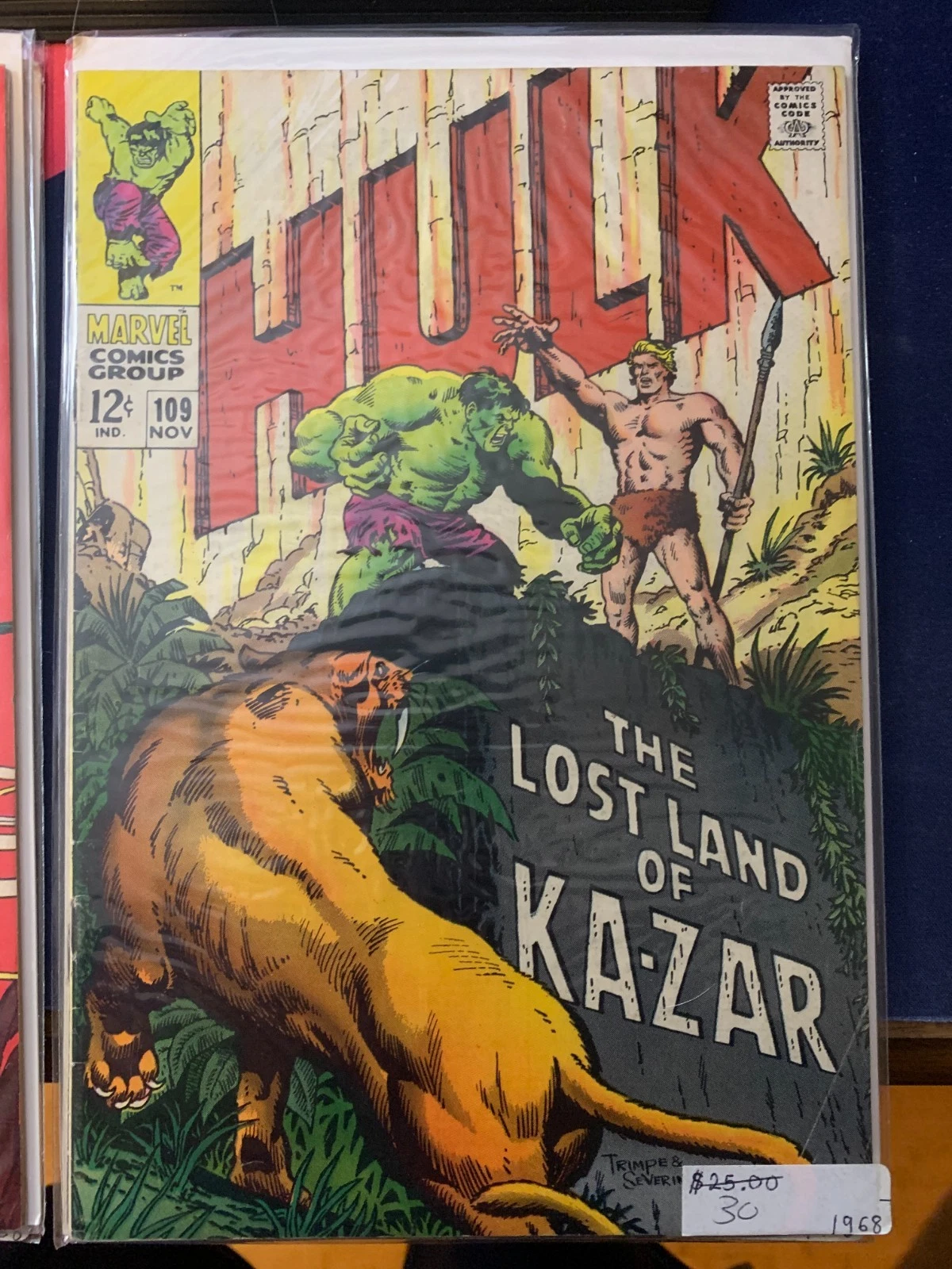 Silver Age Marvel Comics The Incredible Hulk Comic Book Group (issues #106-117, partial run) thumbnail 11