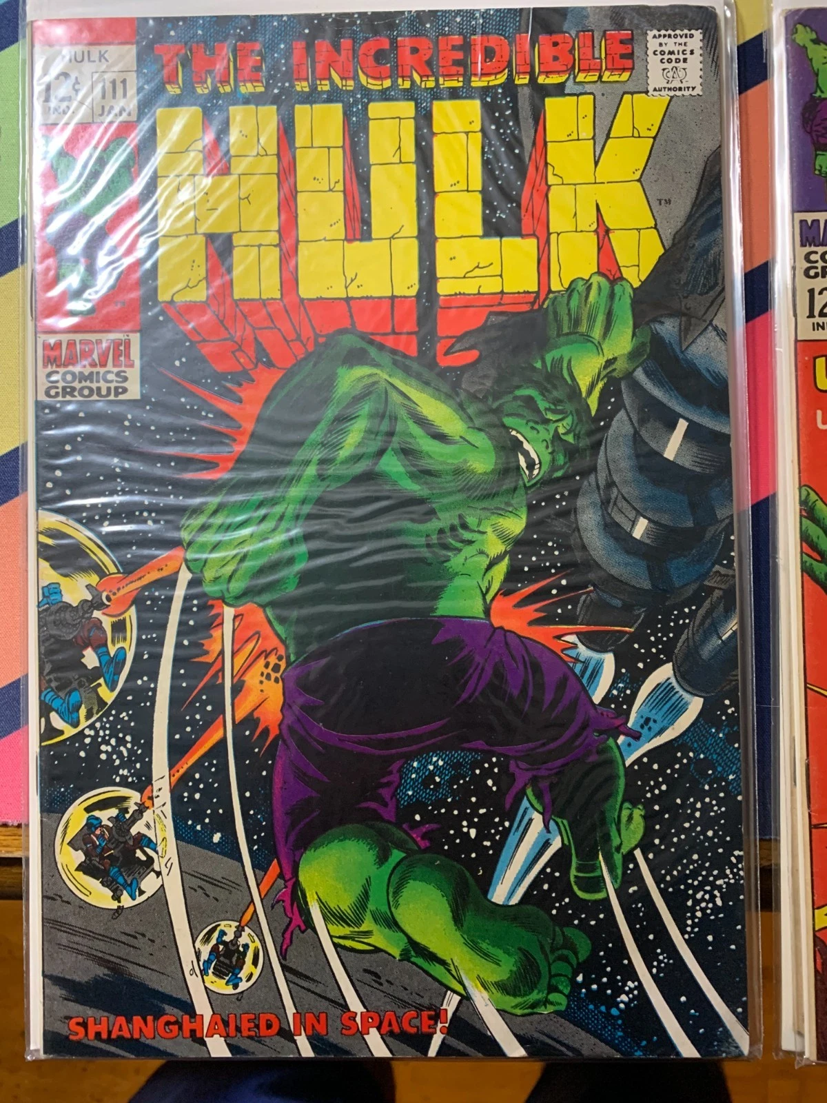 Silver Age Marvel Comics The Incredible Hulk Comic Book Group (issues #106-117, partial run) thumbnail 3