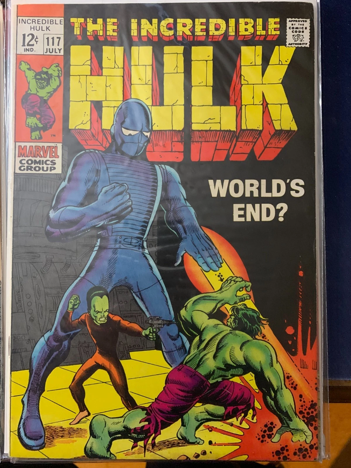 Silver Age Marvel Comics The Incredible Hulk Comic Book Group (issues #106-117, partial run) thumbnail 10