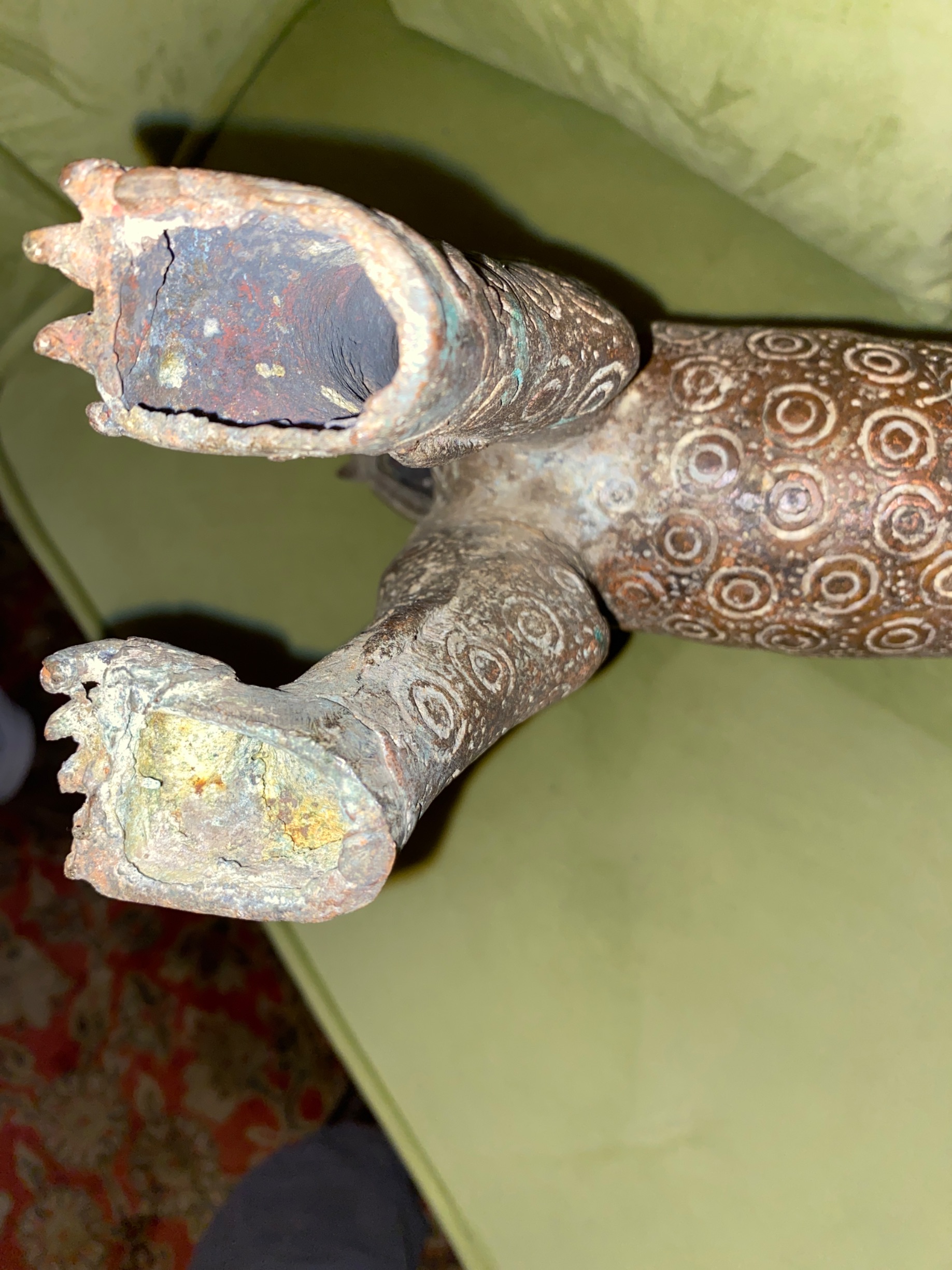 Benin Leopard Bronze Figure thumbnail 4