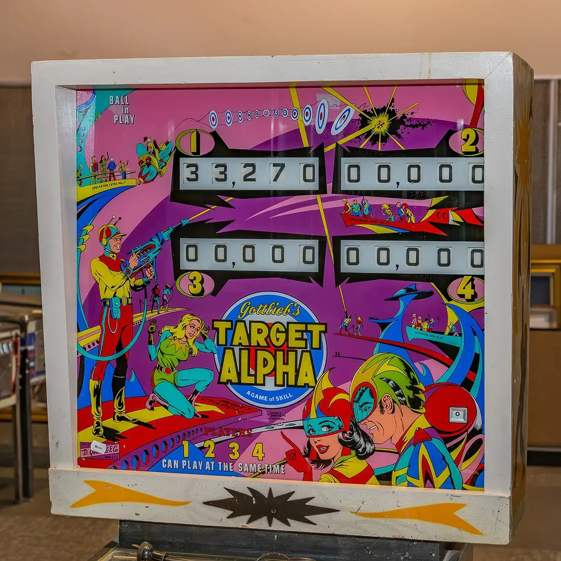 Gottlieb Target Alpha Vintage Electro-Mechanical Pinball Machine thumbnail 3