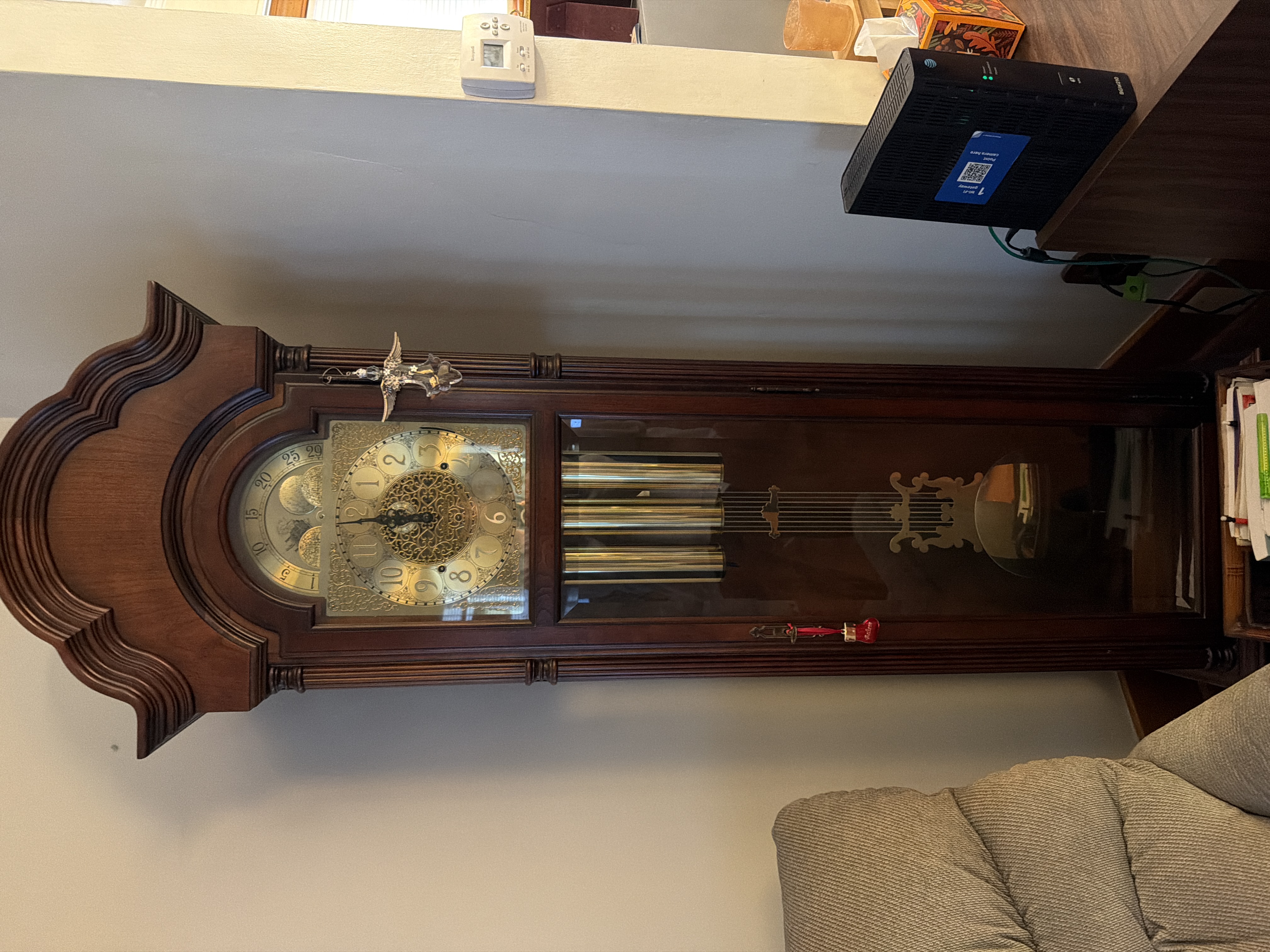 Modern German-Style Grandfather Clock