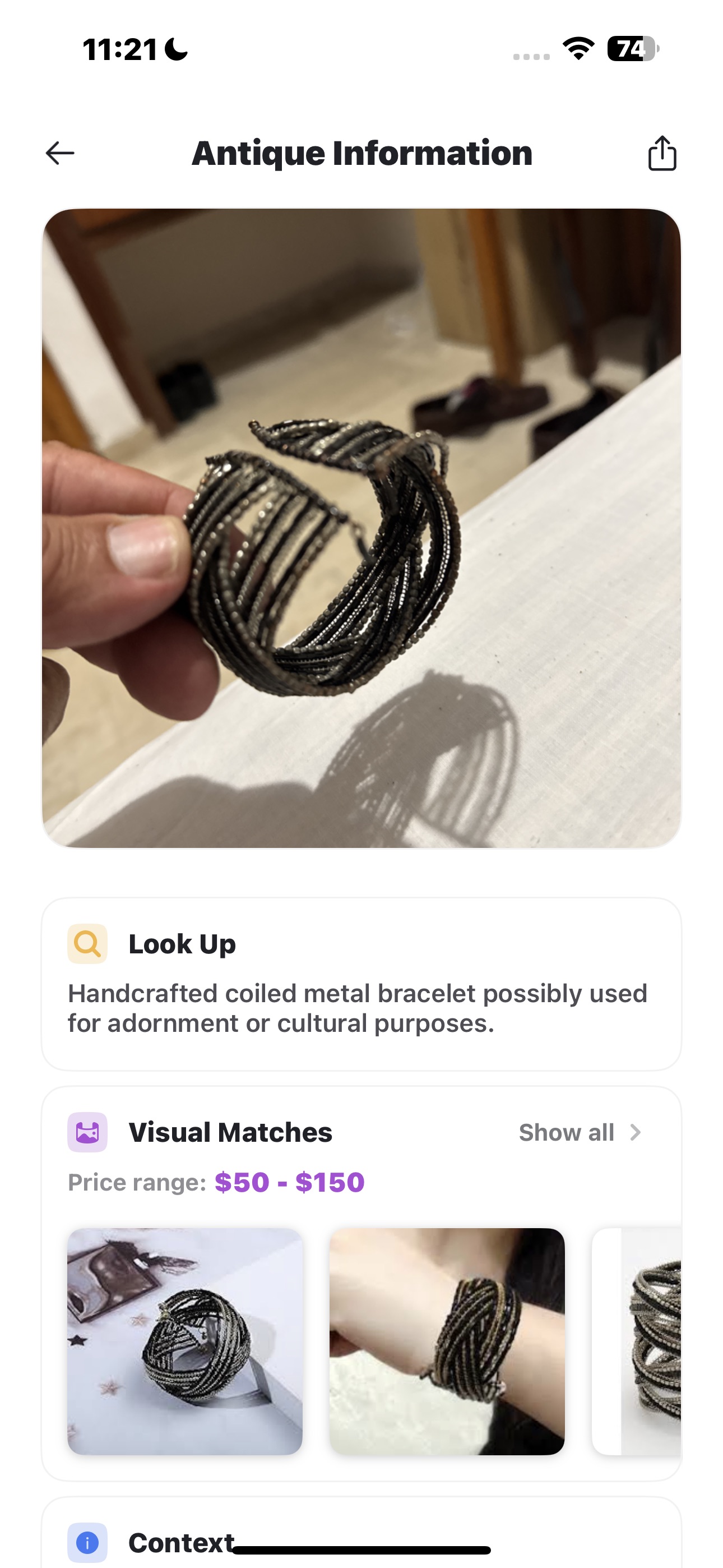 Contemporary Bohemian Mixed-Media Beaded Necklace with Silver-Tone Alloy Crown-Marked Clasp thumbnail 4