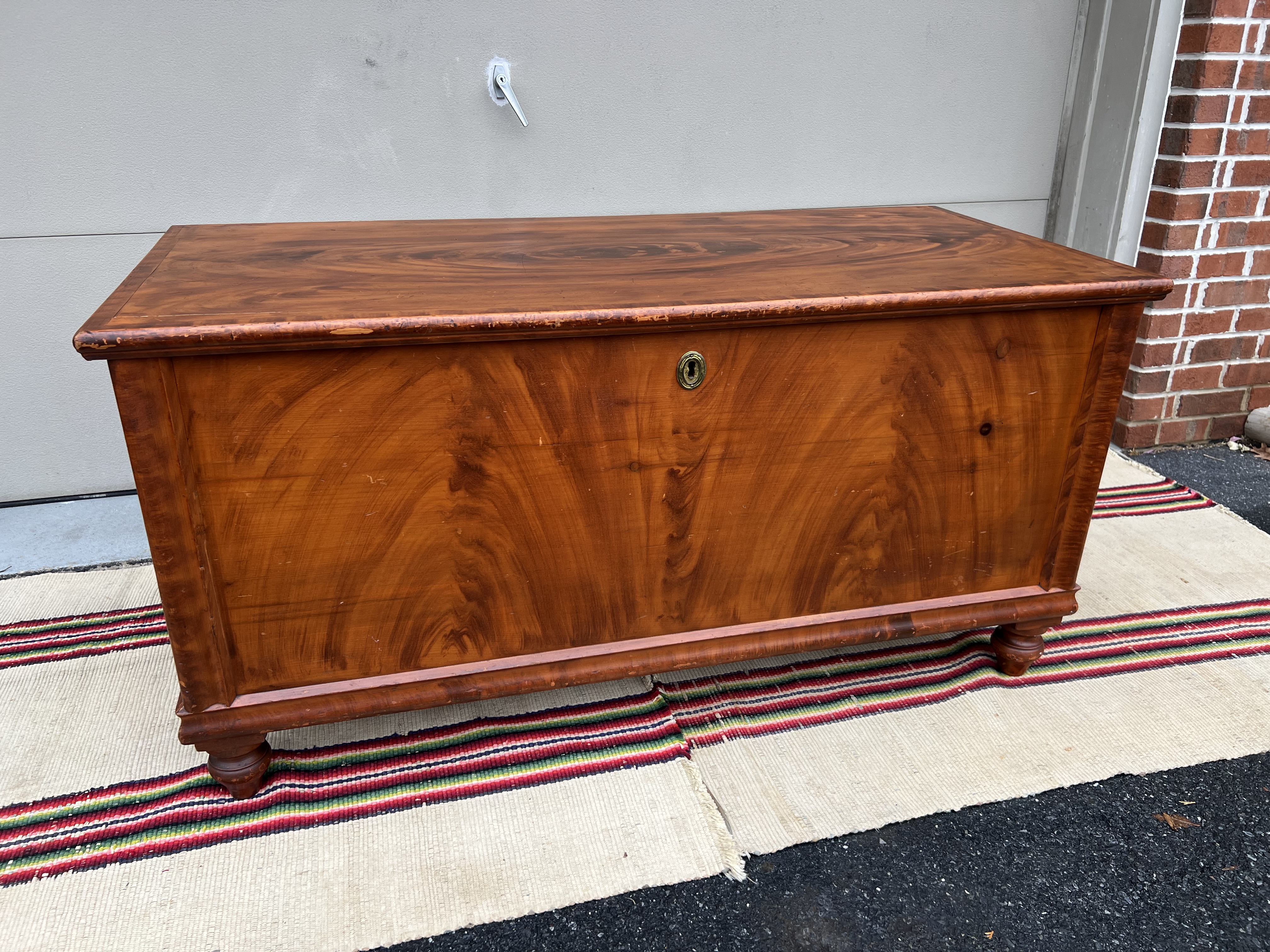 American Empire Period Mahogany Blanket Chest