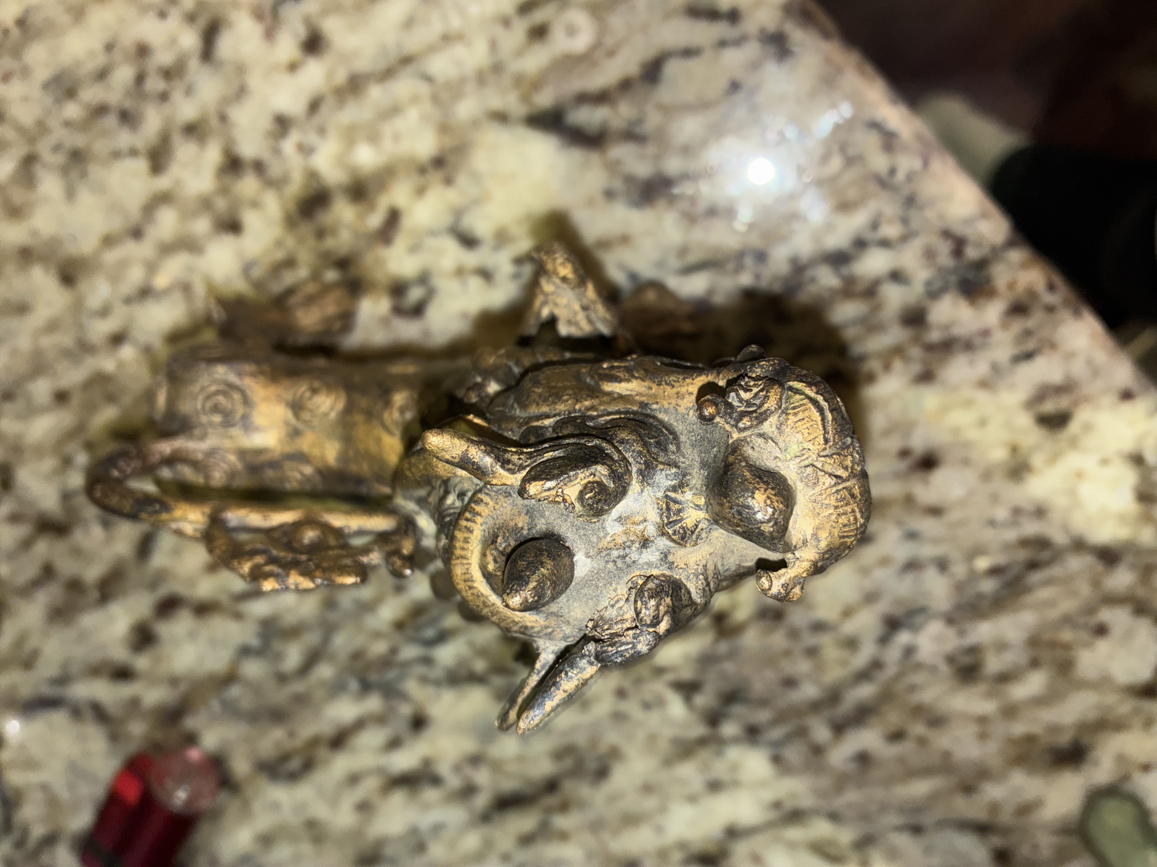 Chinese Bronze Dragon Head Water Spout