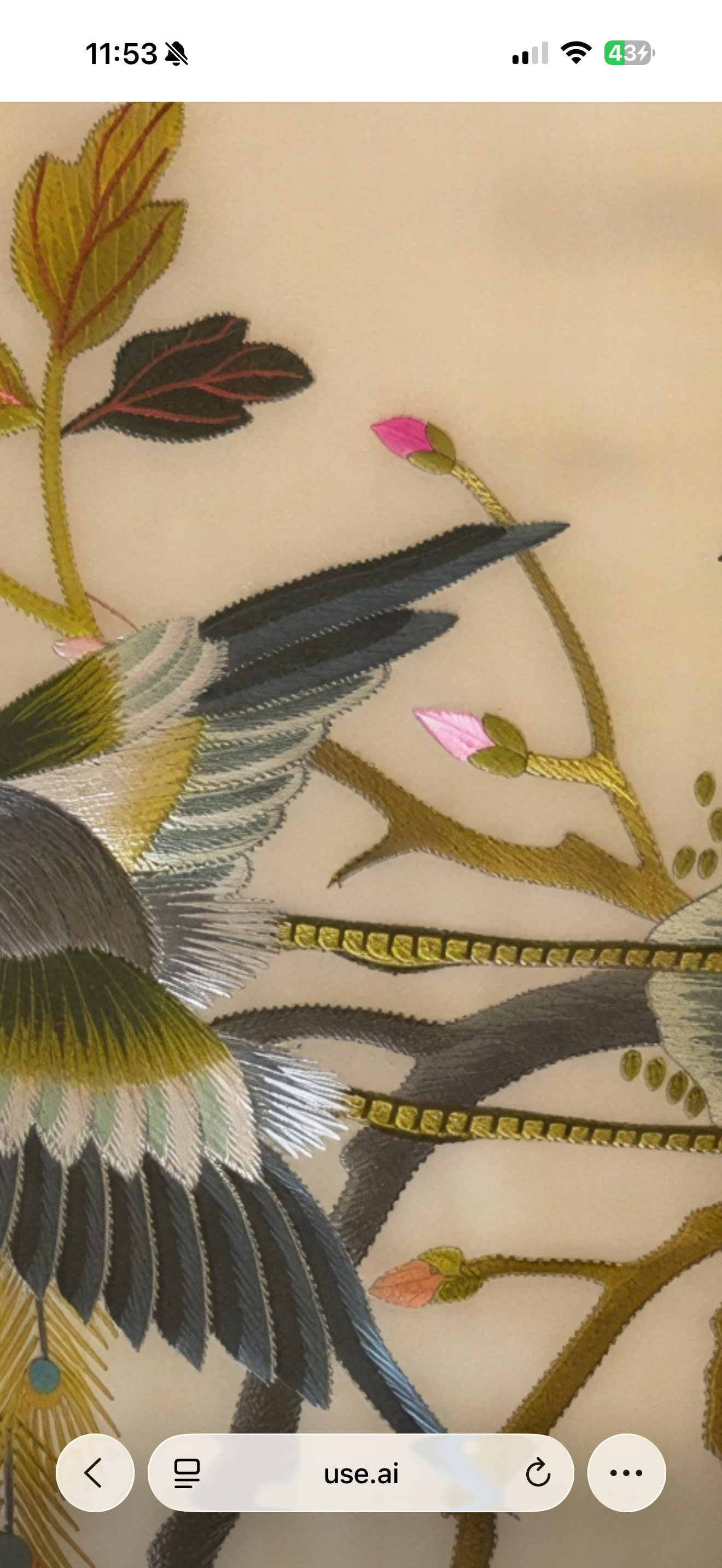 Chinese Silk Embroidery Panels of Birds and Flowers thumbnail 4