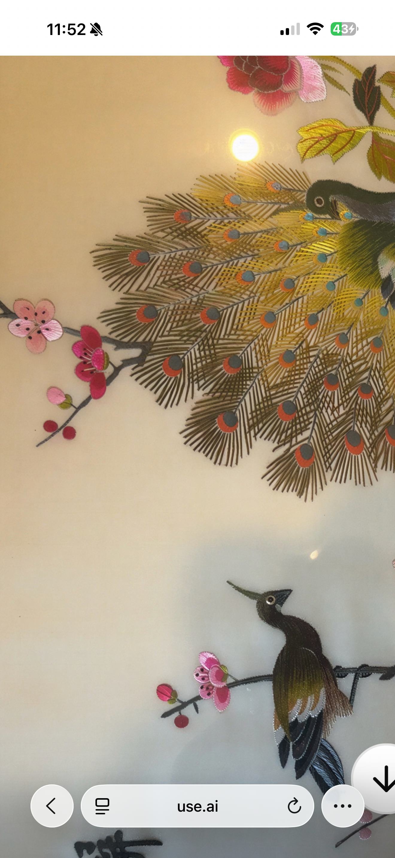 Chinese Silk Embroidery Panels of Birds and Flowers thumbnail 6
