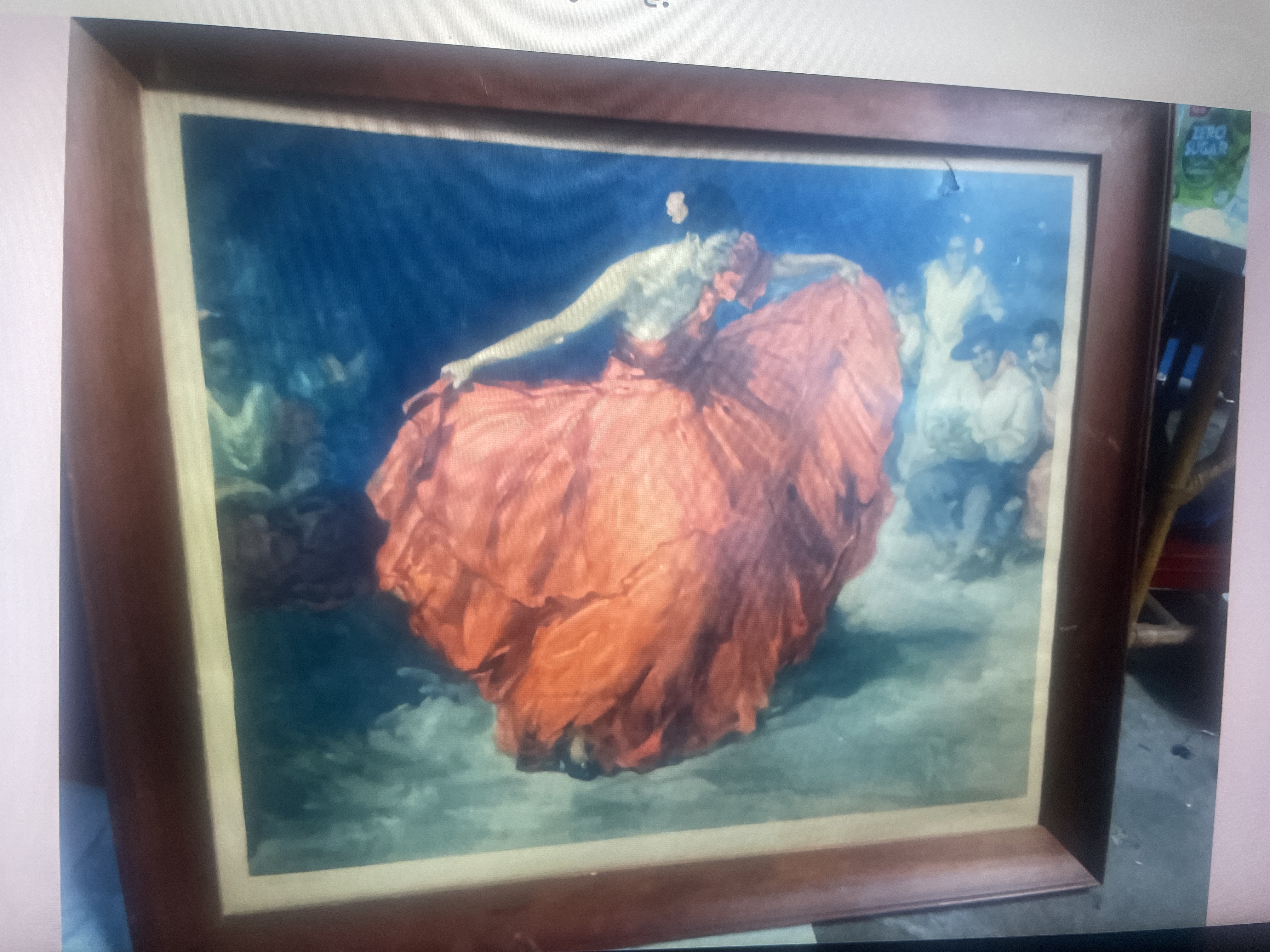 Vintage "En La Feria De Sevilla" Flamenco Dancer Print