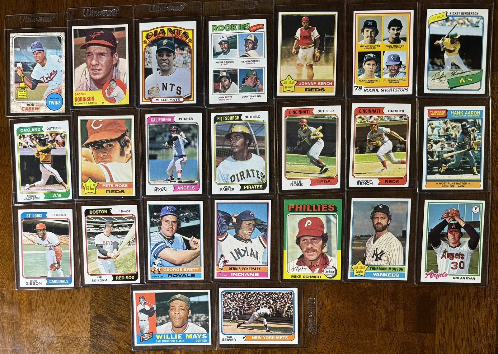 1970s Topps Baseball Card Collection (Hall of Fame Stars)