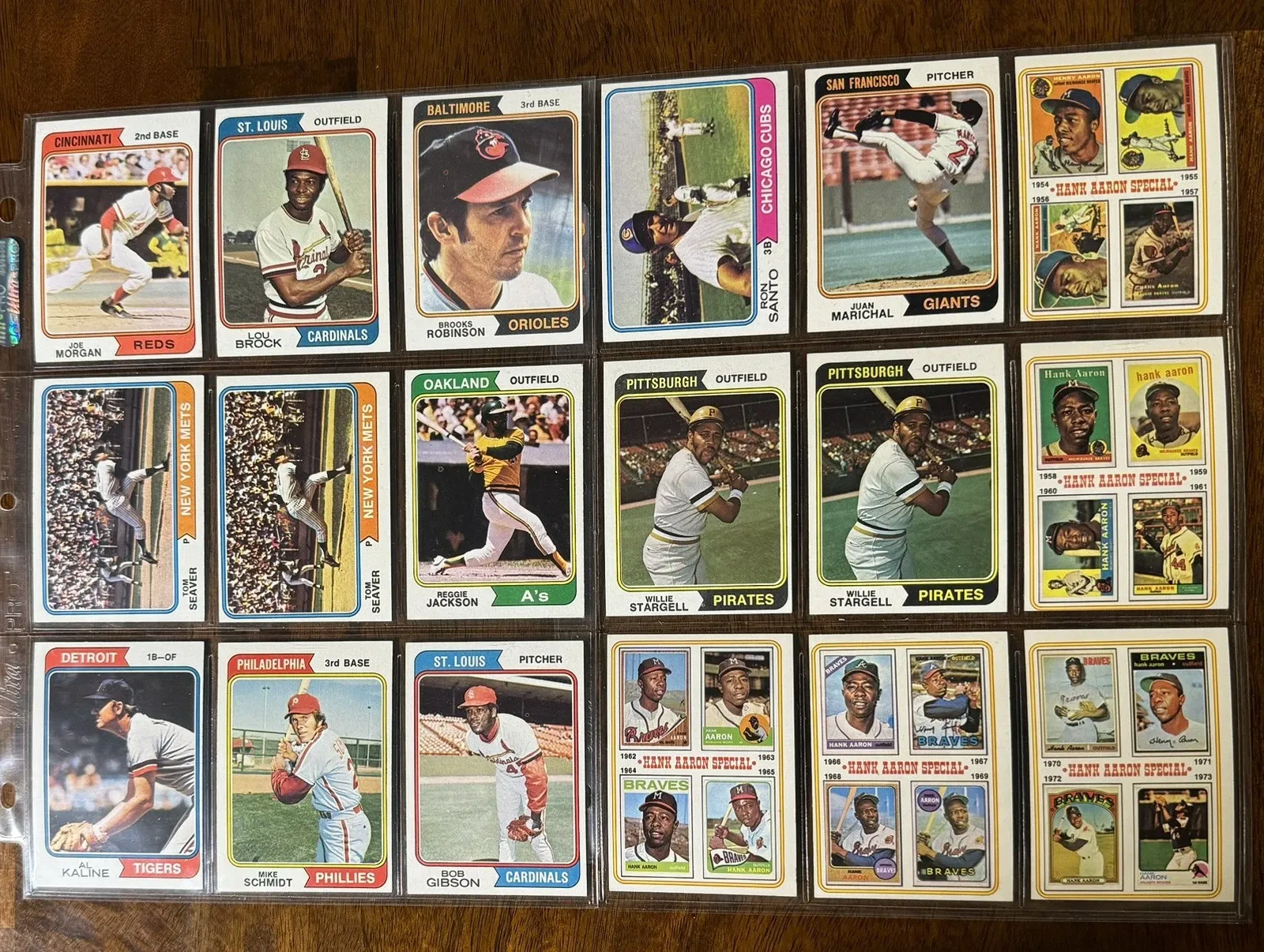 1970s Topps Baseball Card Collection (Hall of Fame Stars) thumbnail 7