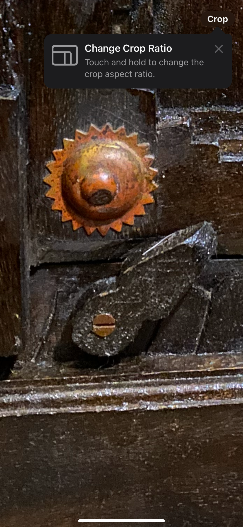 Indian Style Brass-Studded Hardwood Cabinet thumbnail 2