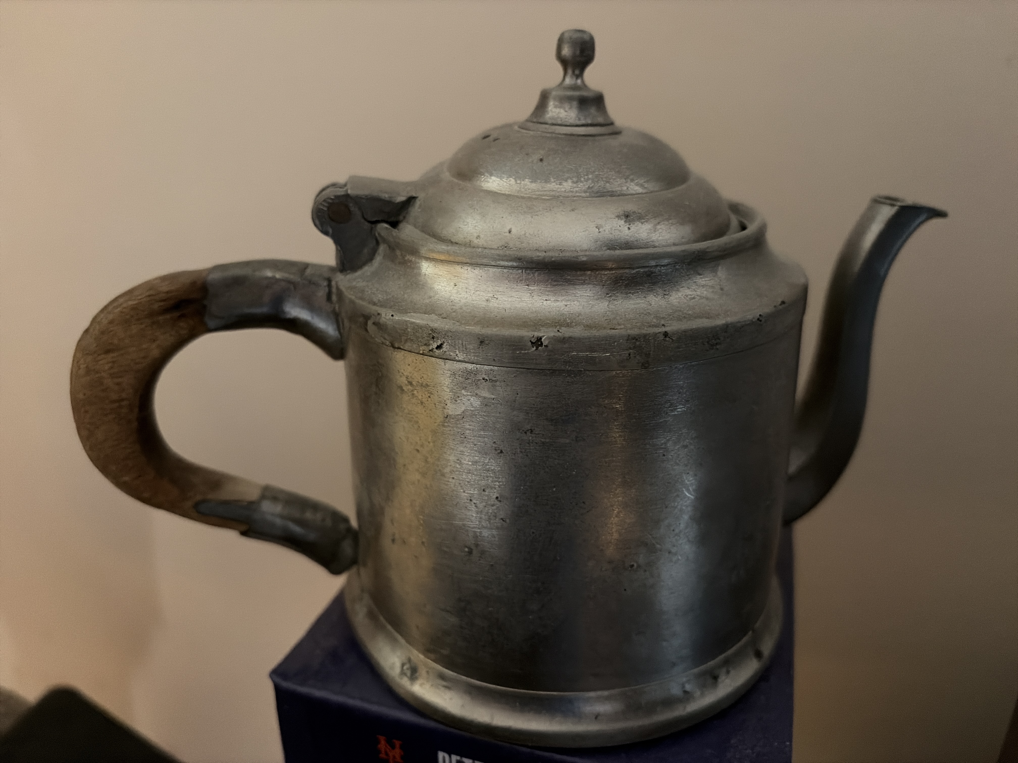 19th Century English Pewter Teapot