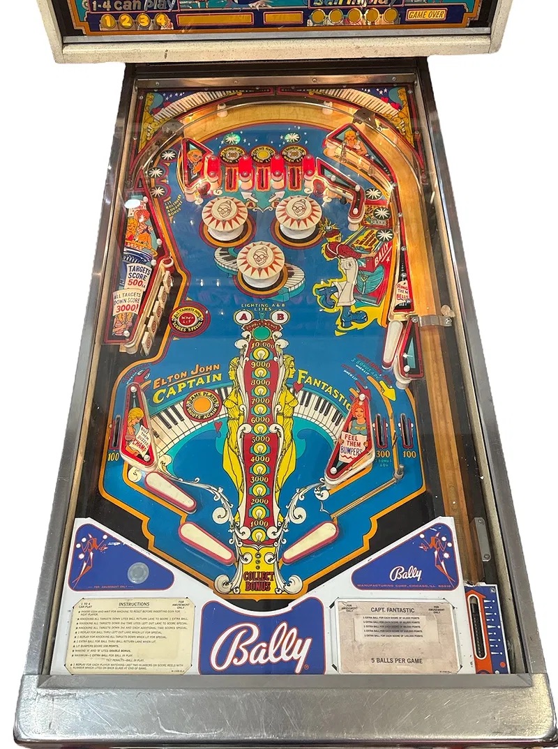 Bally 'Capt. Fantastic' Elton John Pinball Machine thumbnail 3