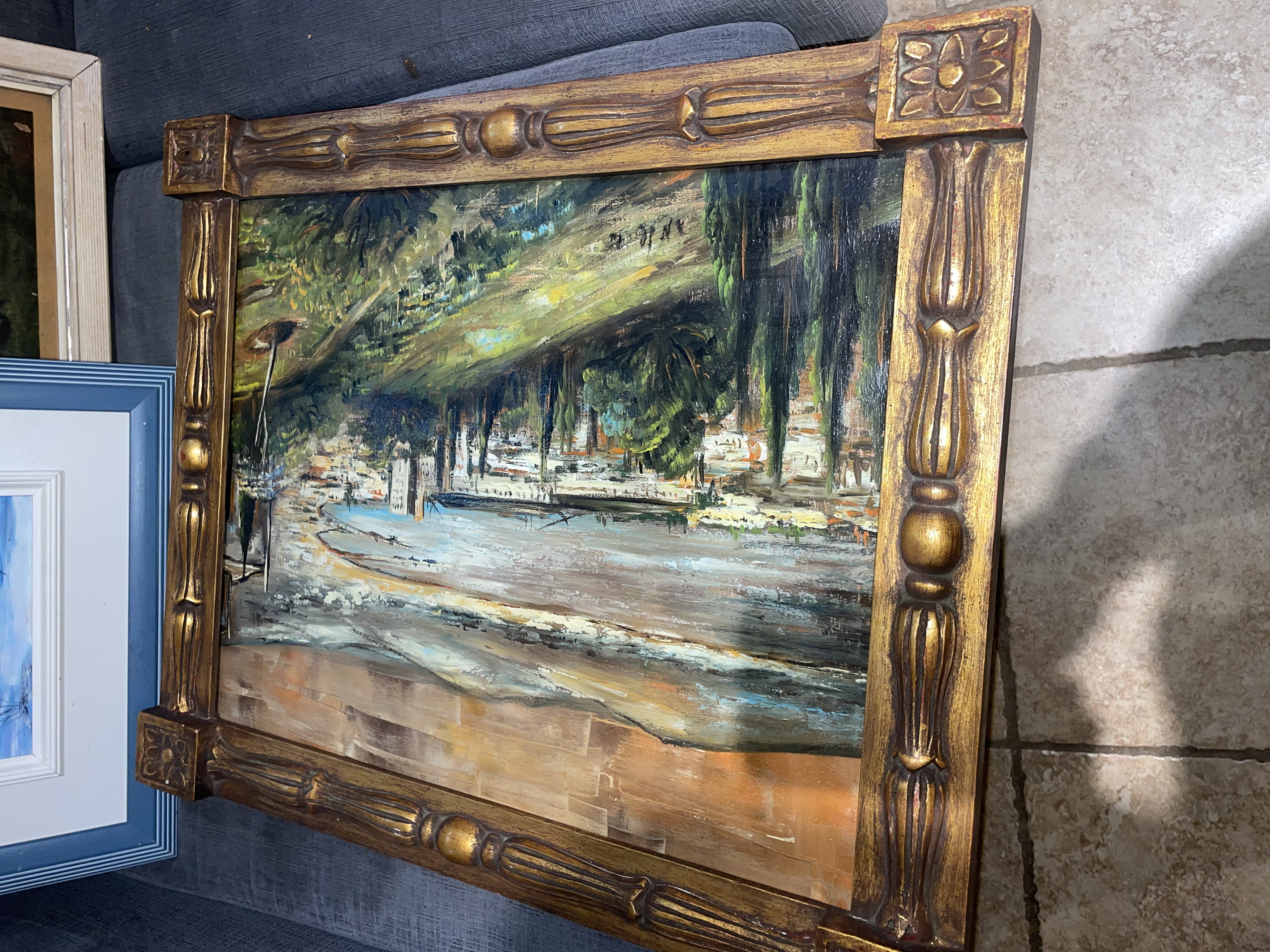 Mid-Century Impressionist Landscape Painting