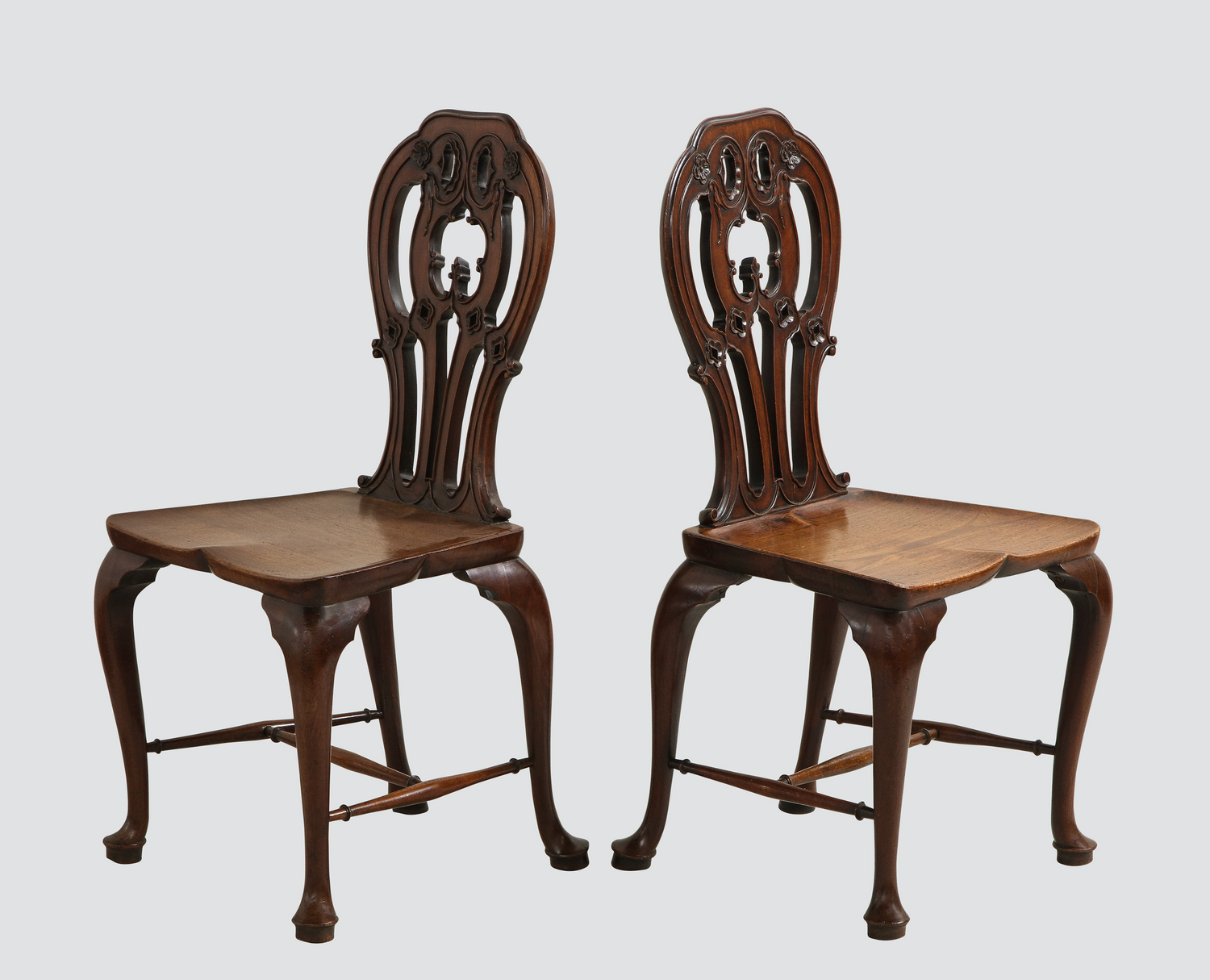 Mahogany Hall Chairs in the Manner of Mayhew and Ince (pair) thumbnail 4
