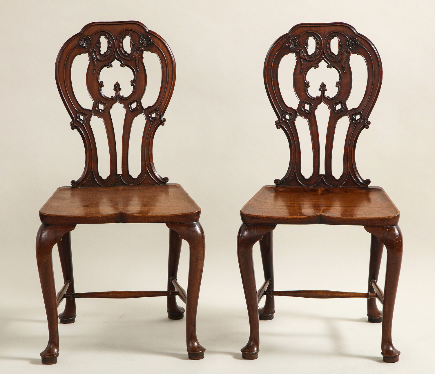 Mahogany Hall Chairs in the Manner of Mayhew and Ince (pair) thumbnail 7