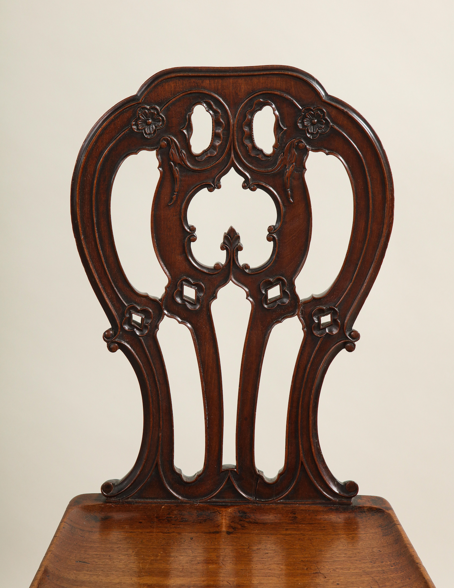 Mahogany Hall Chairs in the Manner of Mayhew and Ince (pair) thumbnail 8