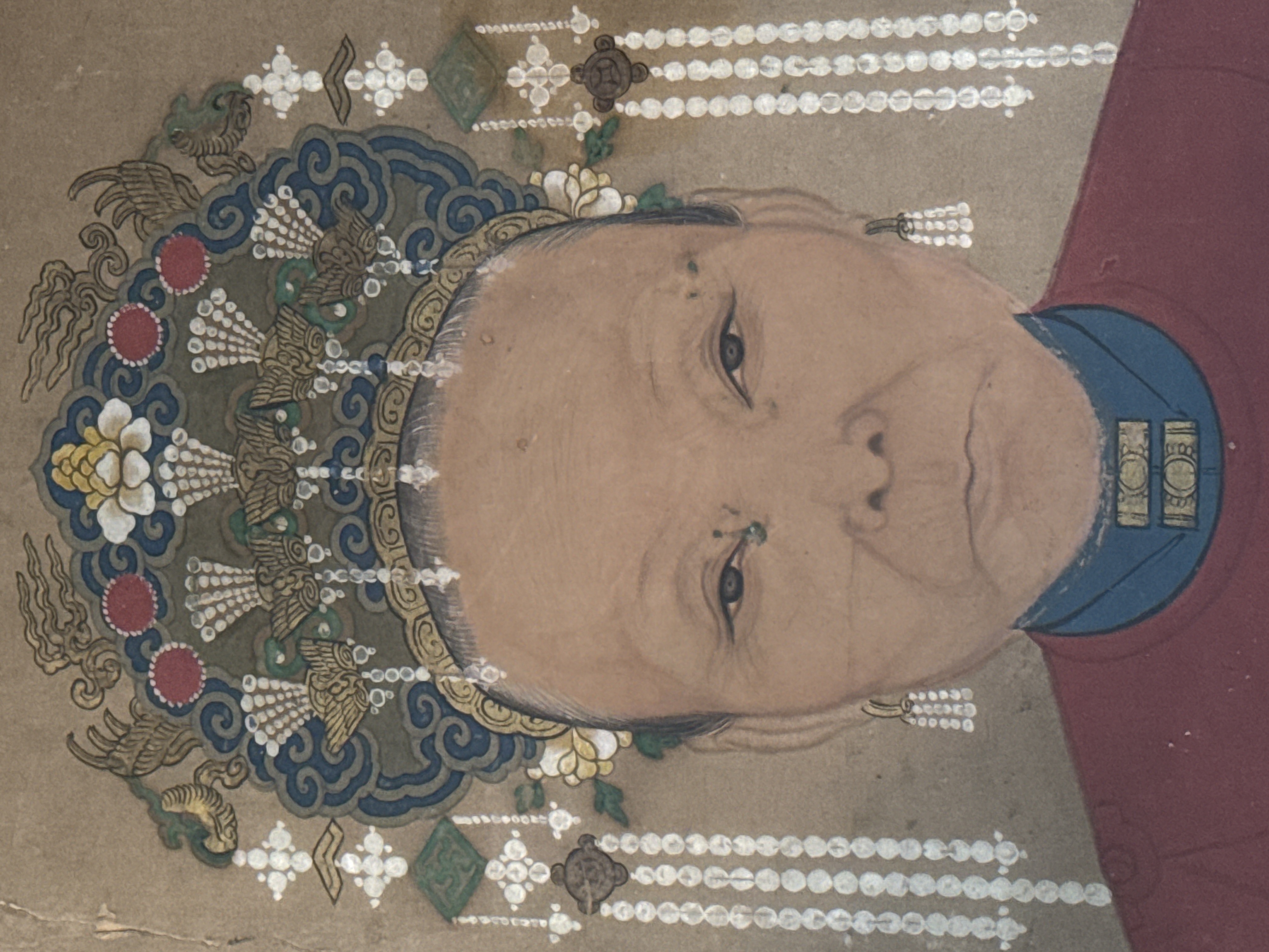 Chinese Ancestor Portrait of a Noblewoman