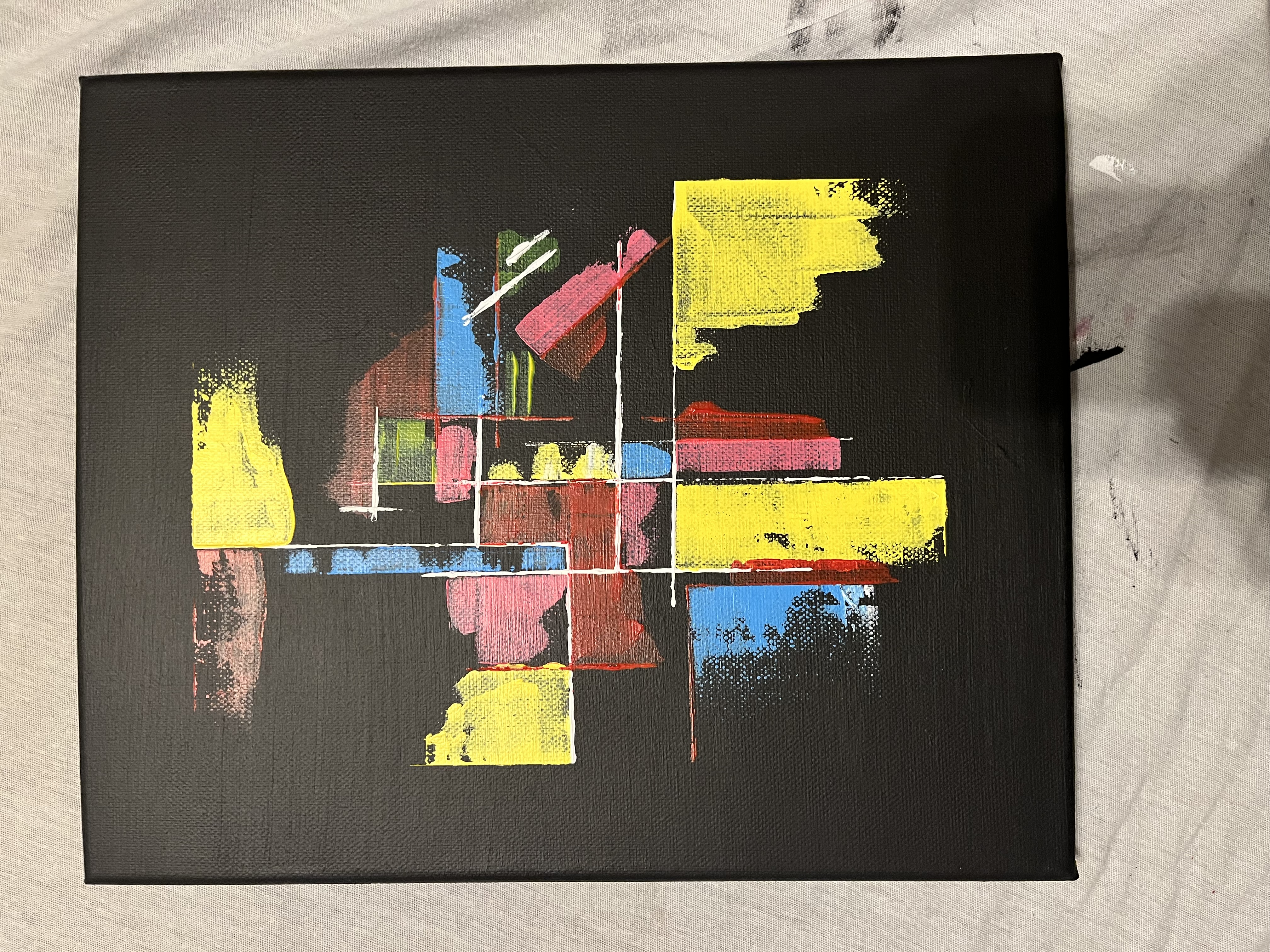 Contemporary Abstract Geometric Painting