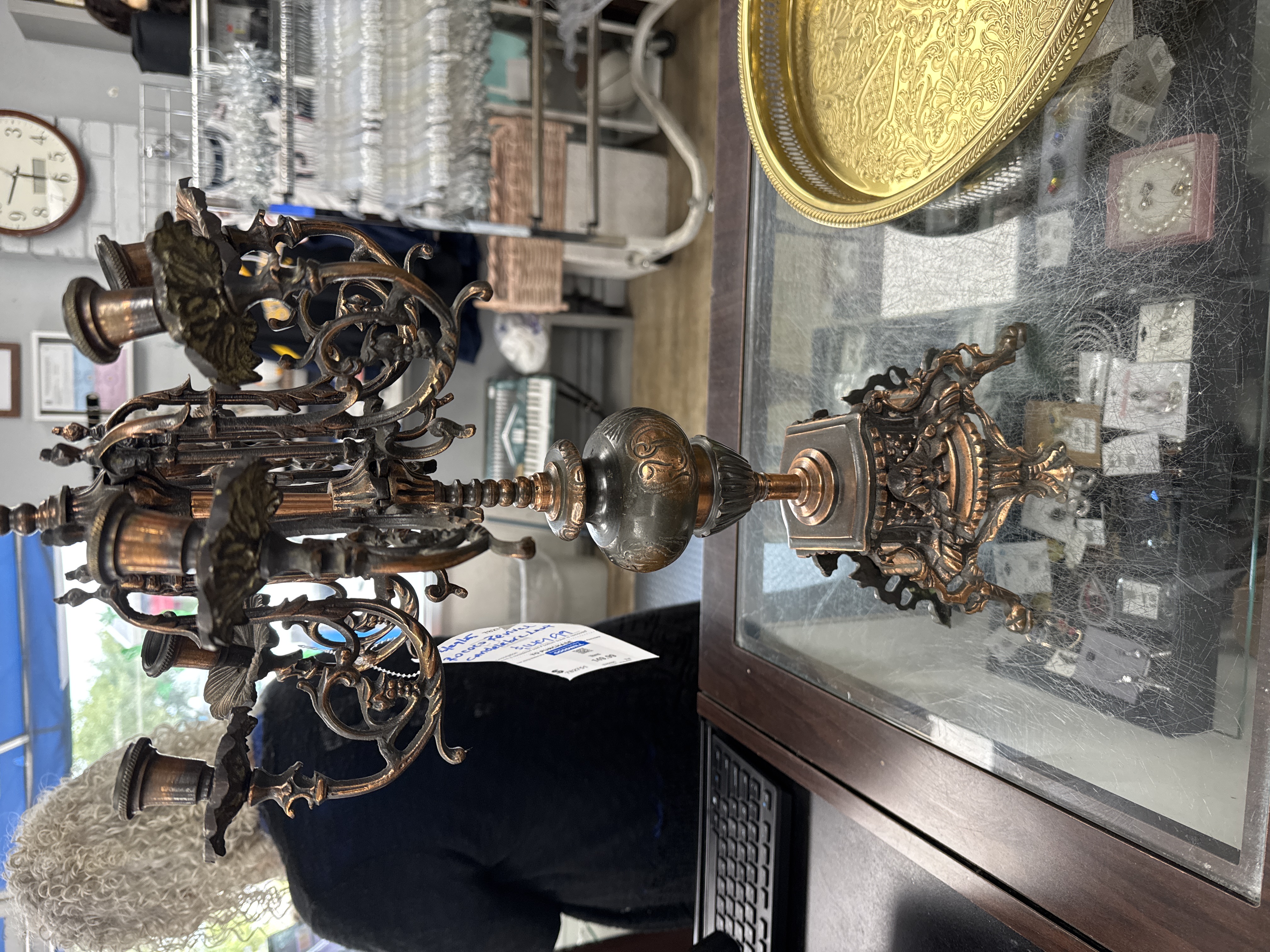 Rococo Revival Bronze Candelabra