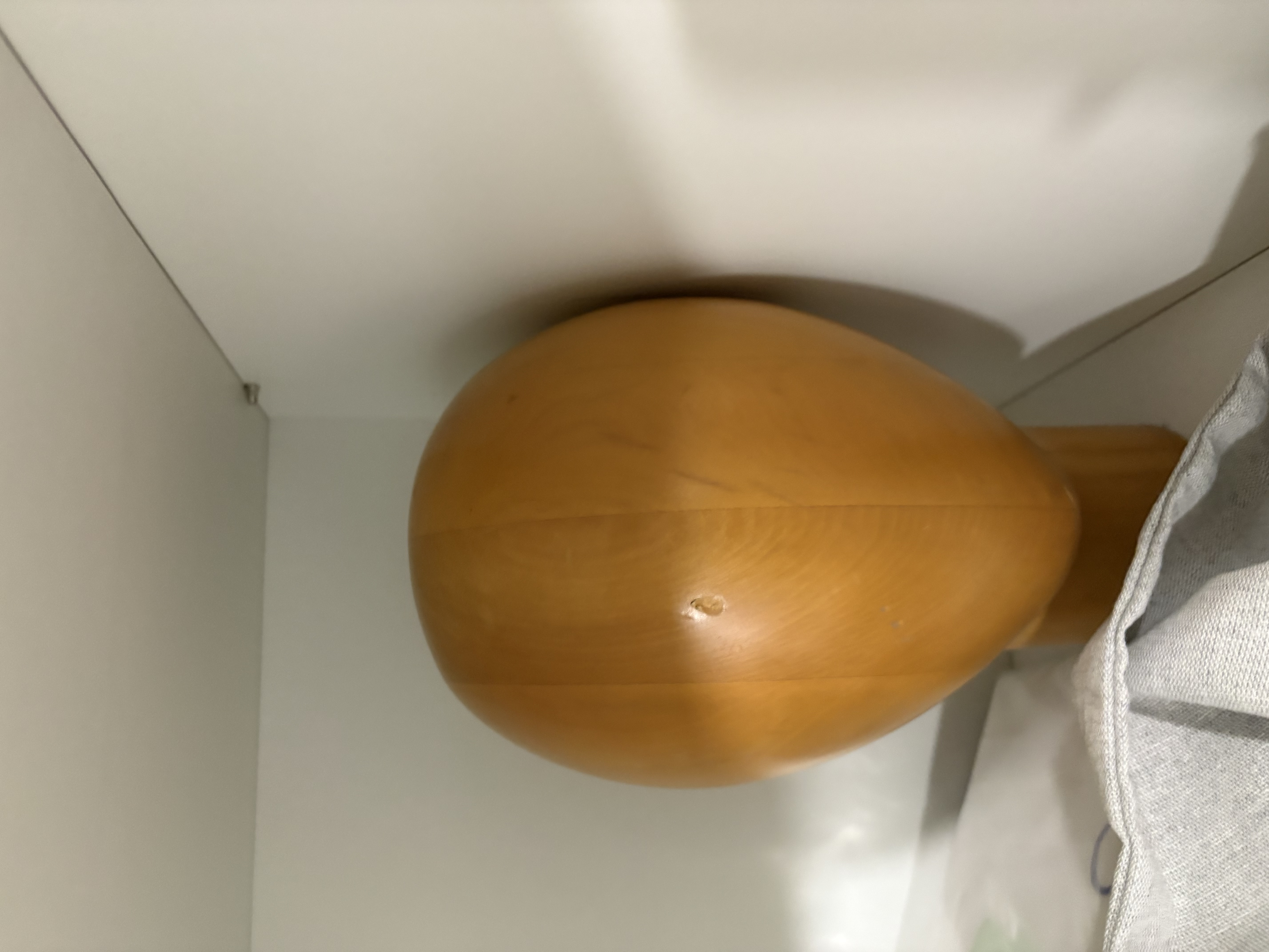 Mid-Century Modern Wooden Millinery Head Form
