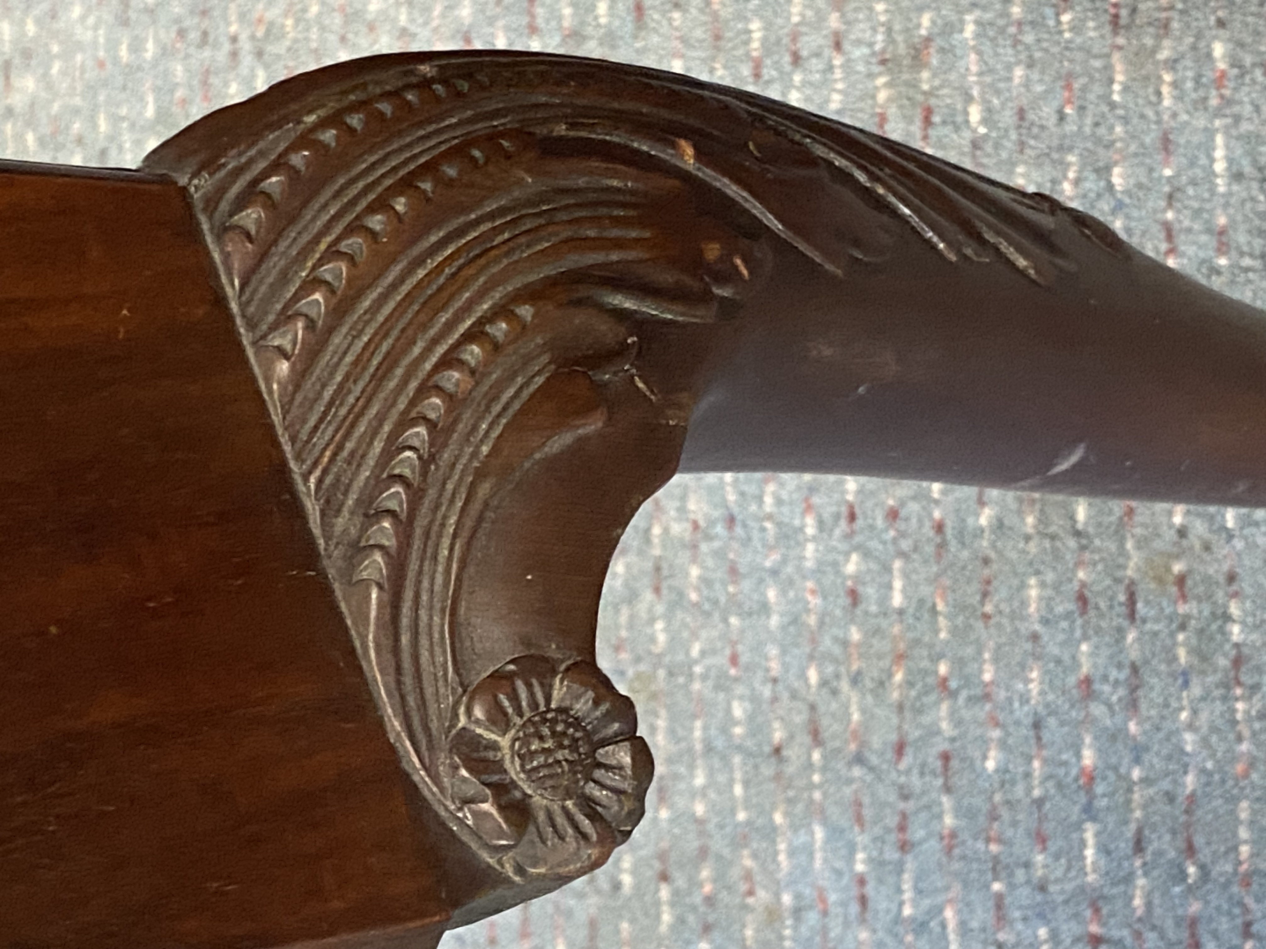 Chippendale Style Mahogany Card Table thumbnail 3