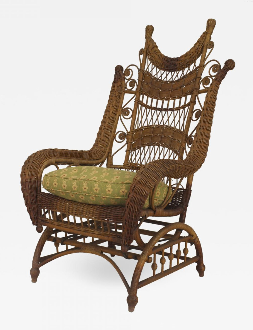 Victorian Wicker Armchair