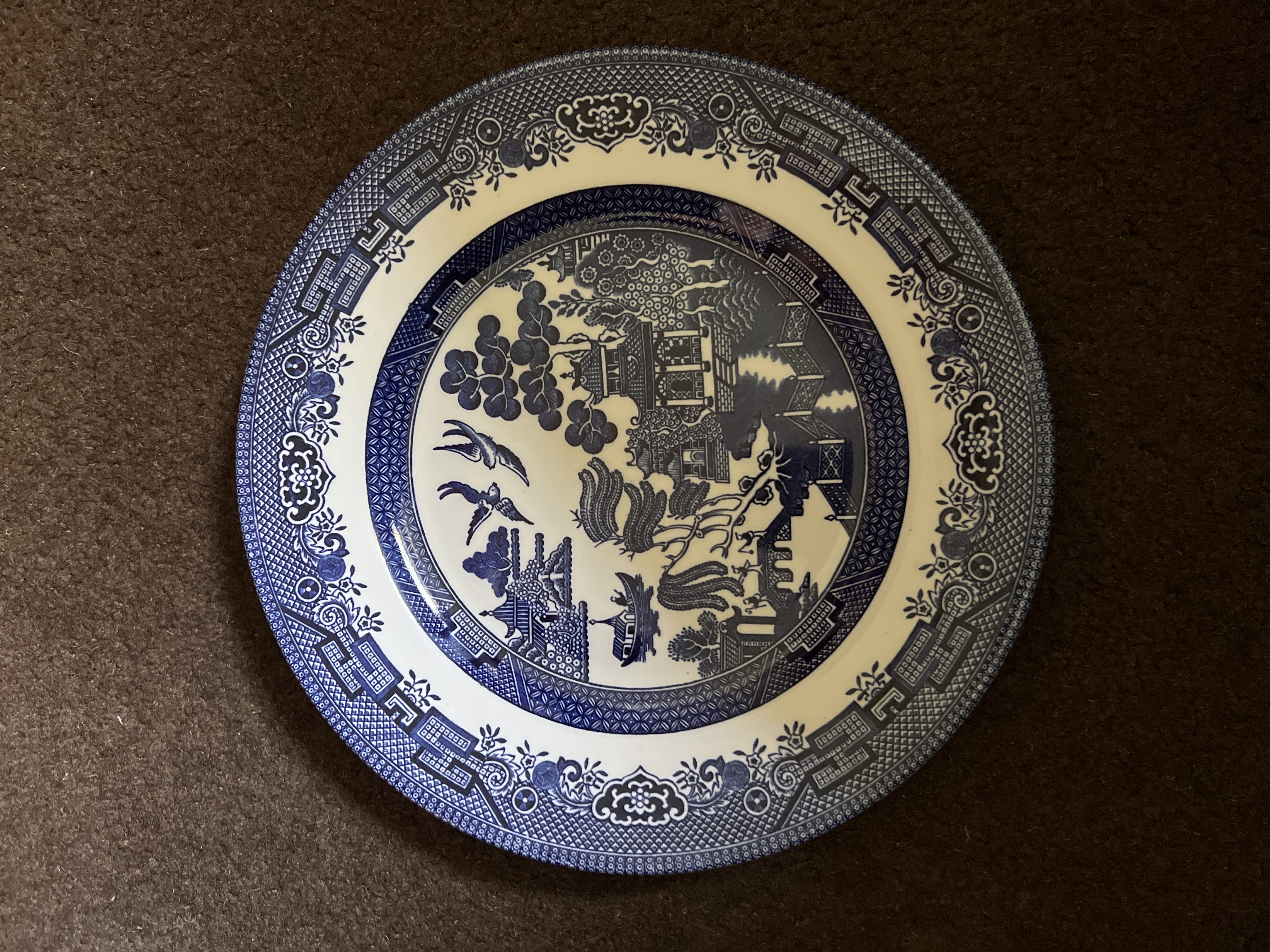 Willow Pattern Ceramic Plate