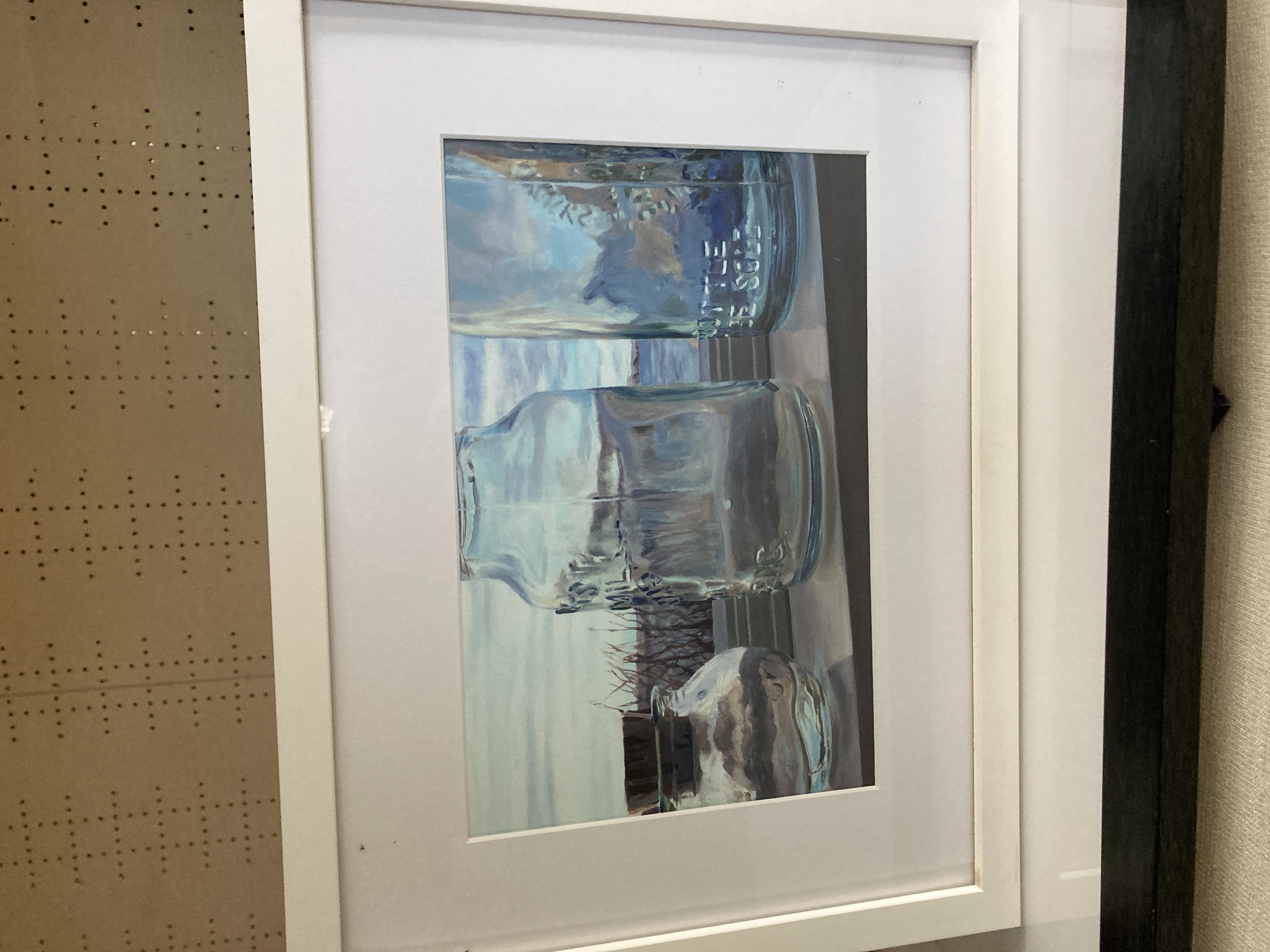 Contemporary Realist Glass Jar Painting