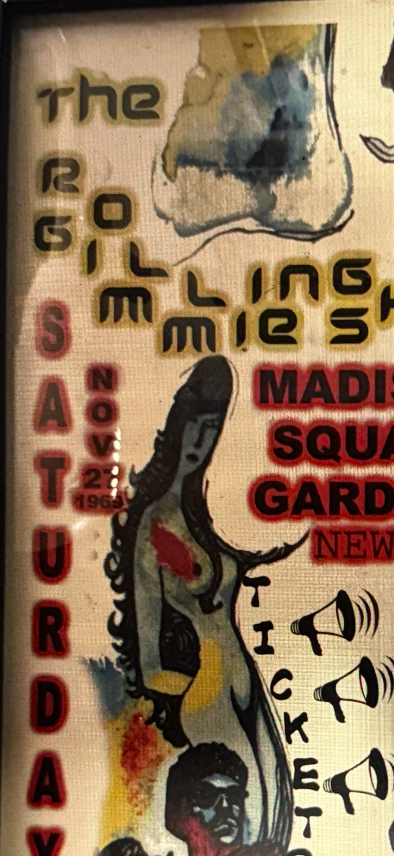 1966 Psychedelic Rock Concert Poster on Paper (Rolling Stones & Mamas and the Papas) thumbnail 4