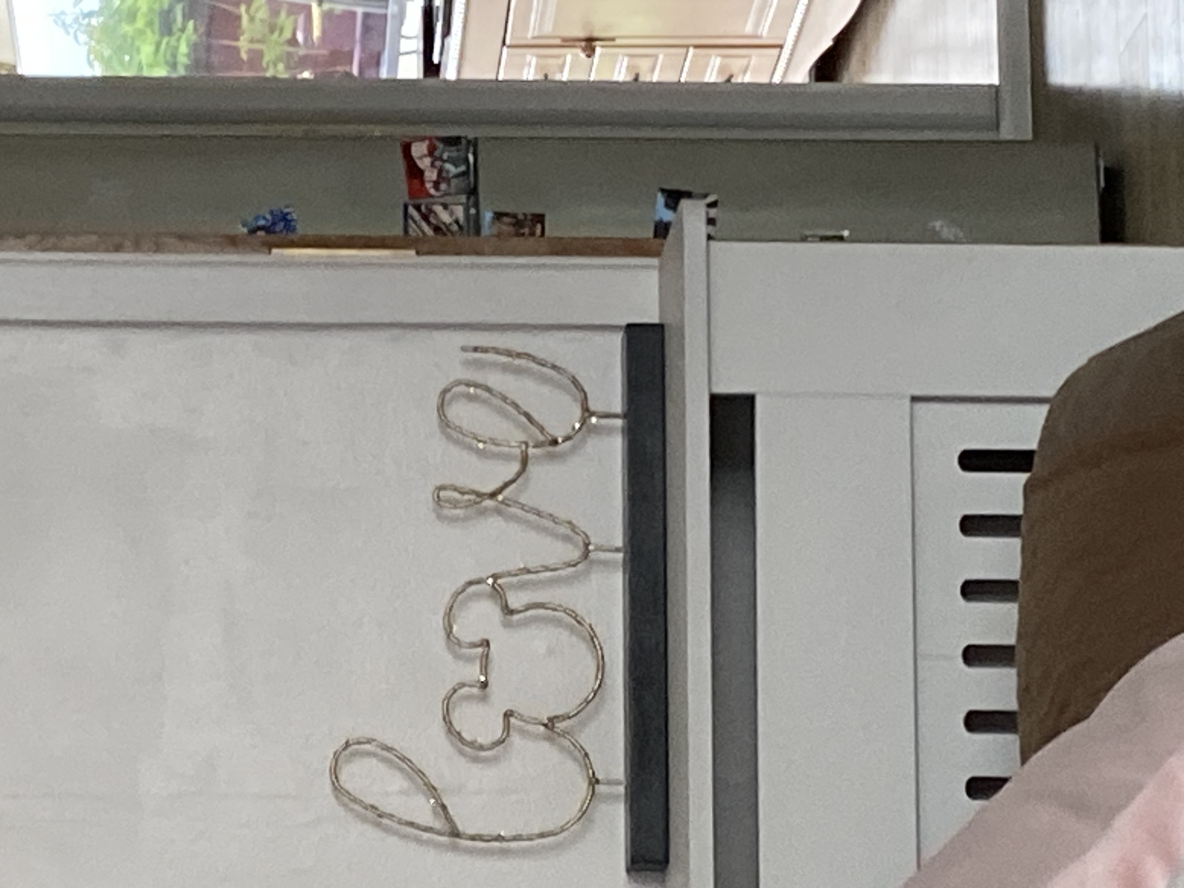 Contemporary Disney-Style Wire "Love" Sign